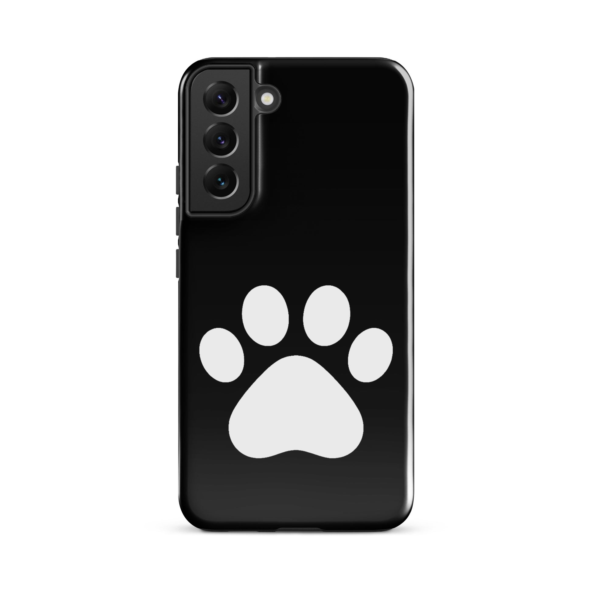 Phone Case for Samsung Galaxy featuring a minimalist paw print design for pet lovers.