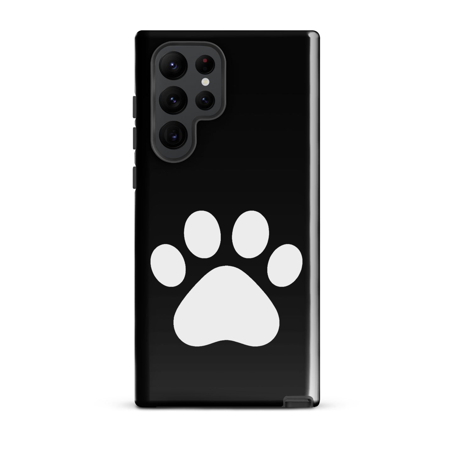 Phone Case for Samsung Galaxy with minimalist paw print design, perfect for pet lovers.