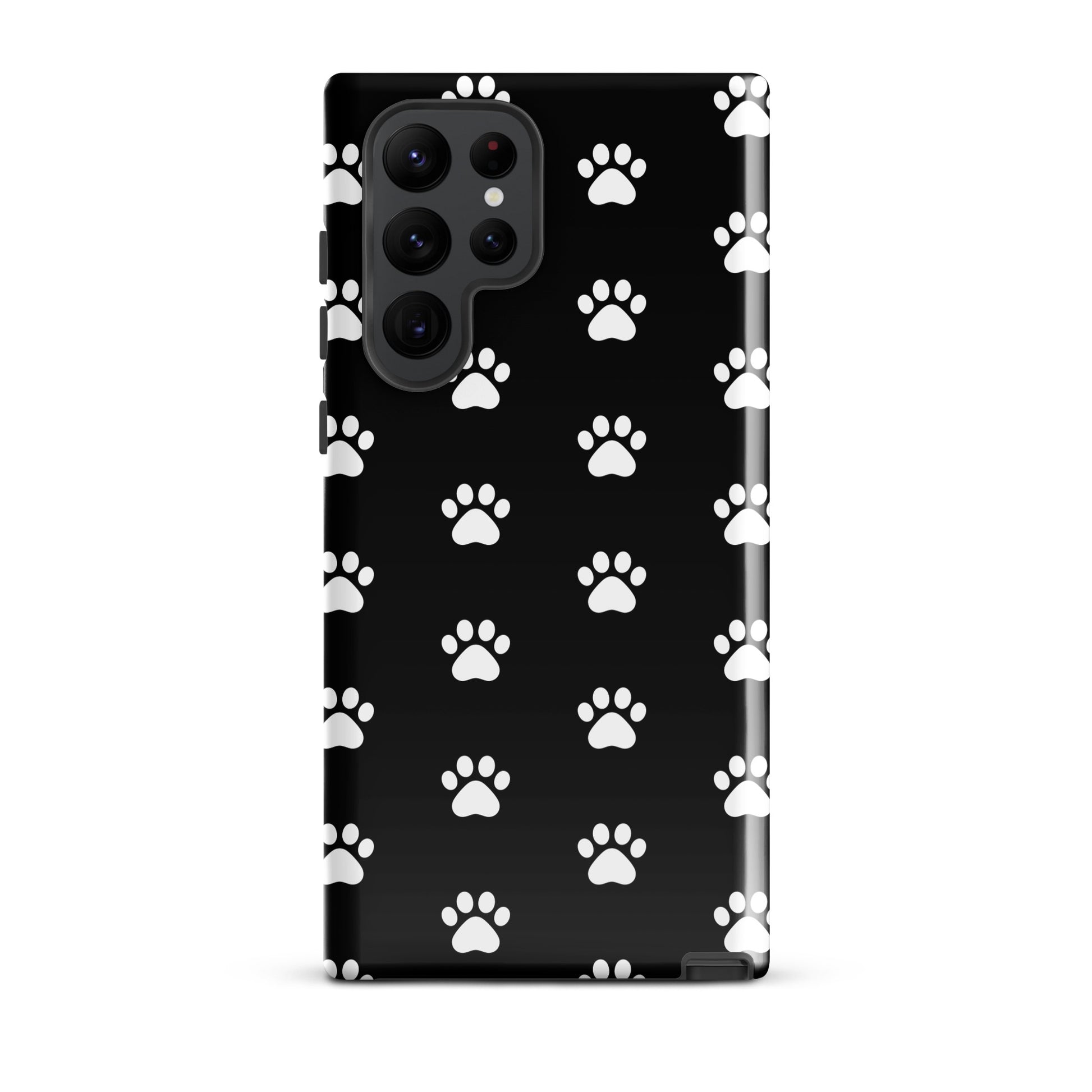 Phone Case for Samsung Galaxy featuring a stylish paw print design ideal for pet lovers.