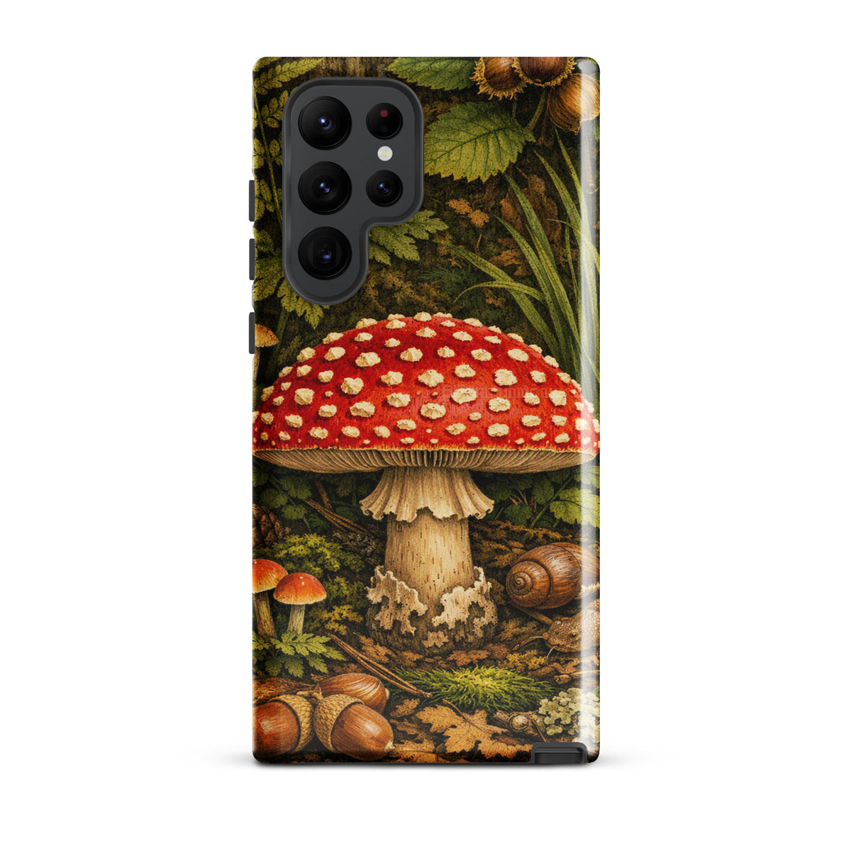 Phone Case for Samsung Galaxy with Amanita muscaria mushroom design