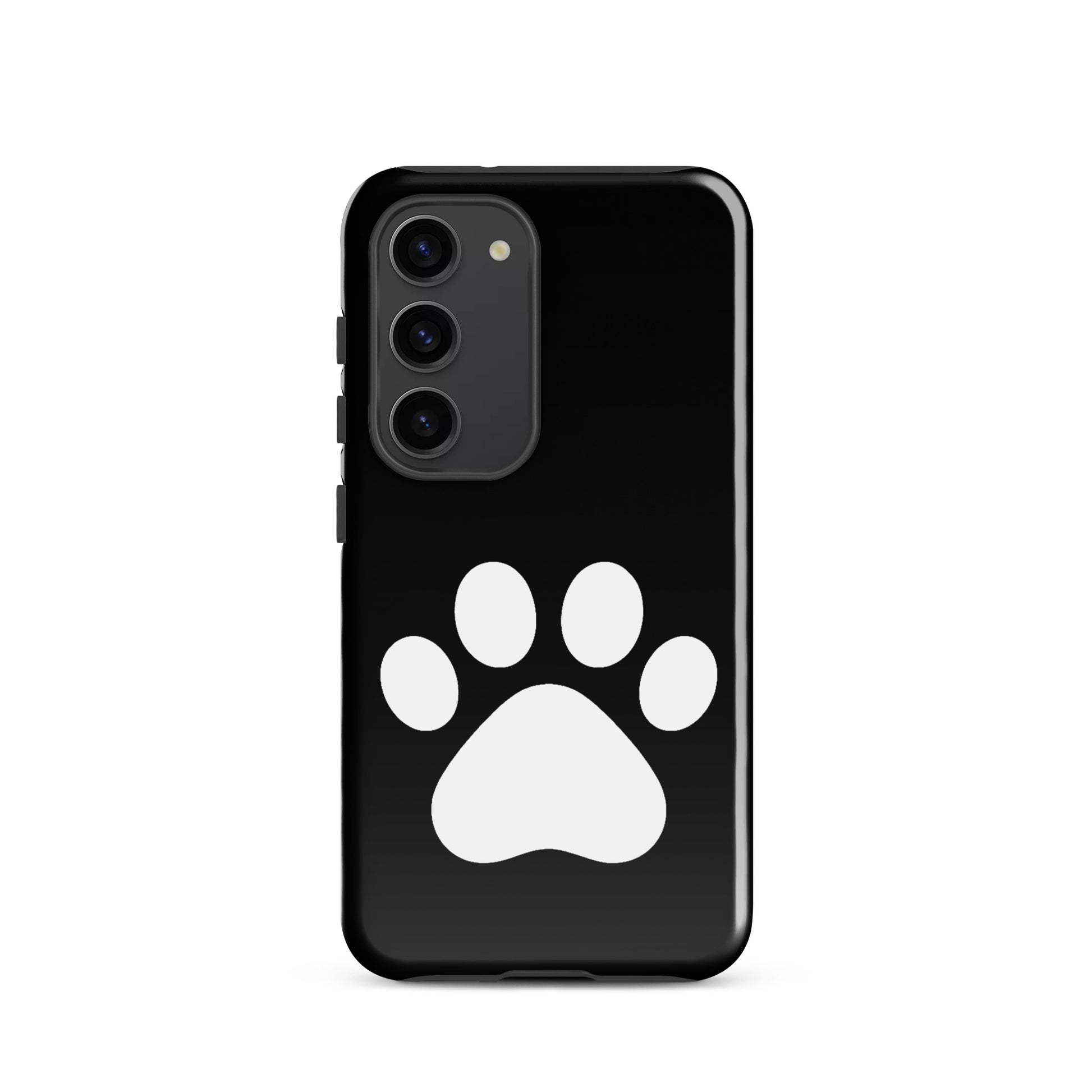 Phone Case for Samsung Galaxy featuring a minimalist paw print design for pet lovers.