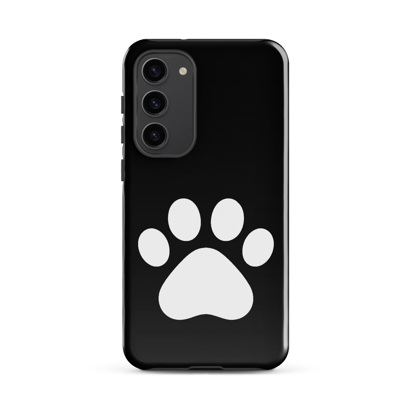 Phone Case for Samsung Galaxy featuring a minimalist paw print design for pet lovers.