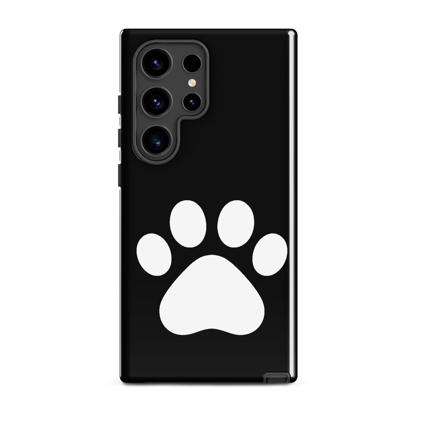 Phone Case for Samsung Galaxy with minimalist paw print design, perfect for pet lovers.