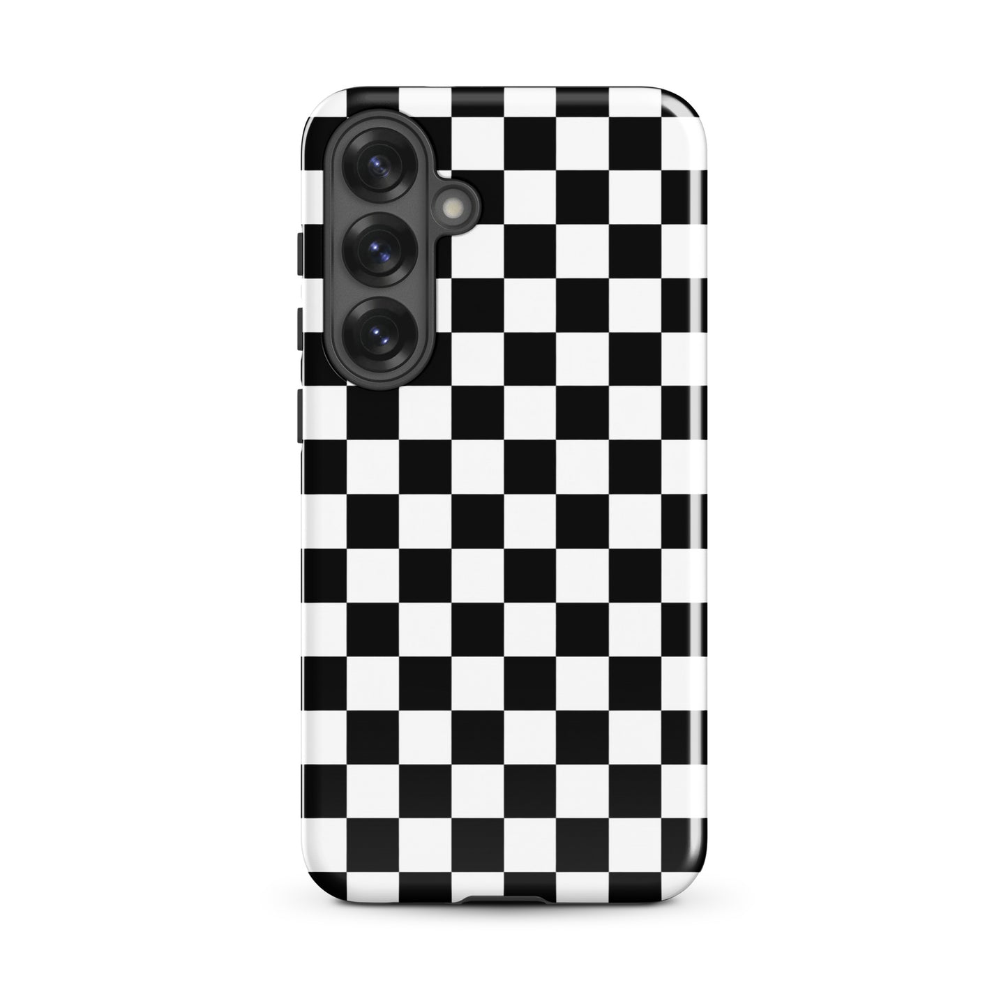 Bold checkered Phone Case for Samsung Galaxy with black-and-white pattern.