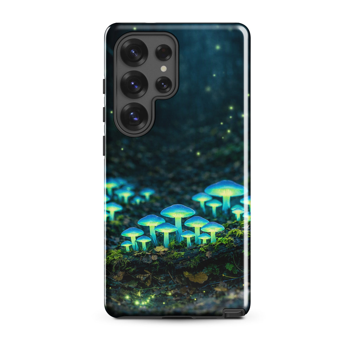 Phone Case for Samsung Galaxy with glowing forest mushrooms design