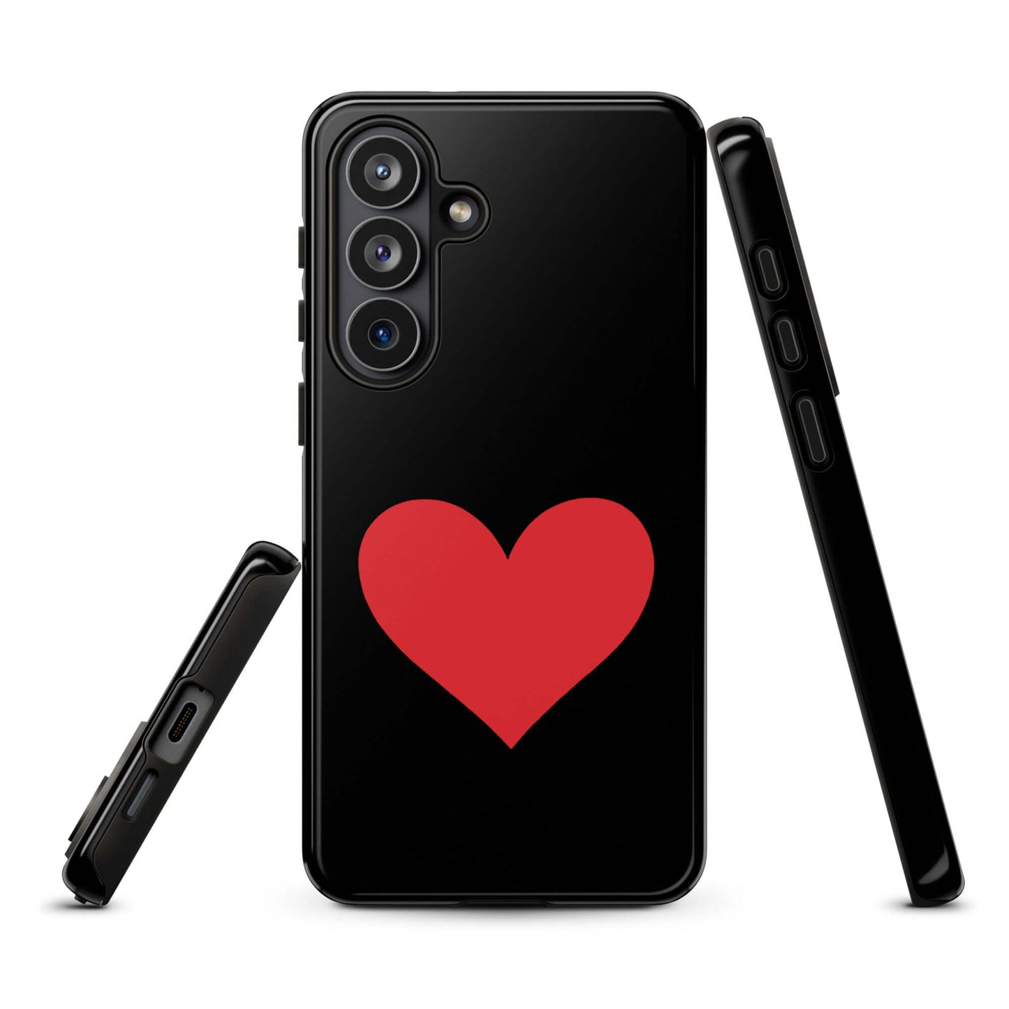 Phone Case for Samsung Galaxy with vibrant heart design showcasing stylish and durable protection.