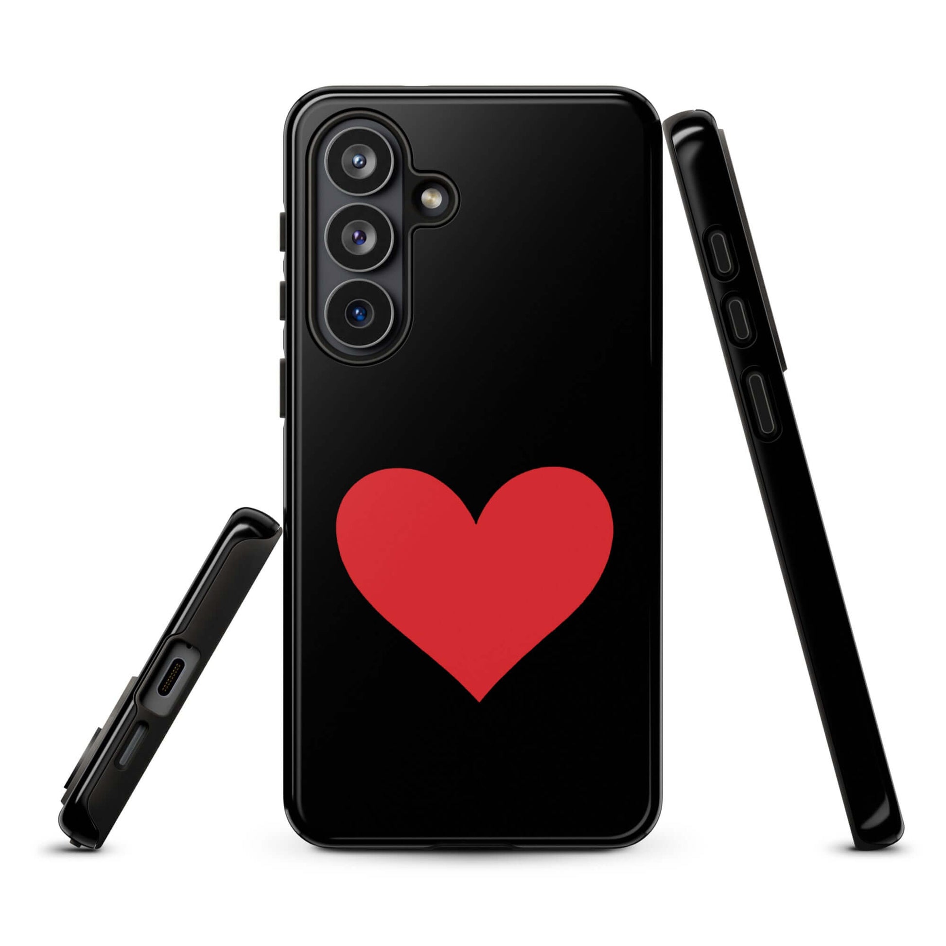 Phone Case for Samsung Galaxy with vibrant heart design showcasing stylish and durable protection.