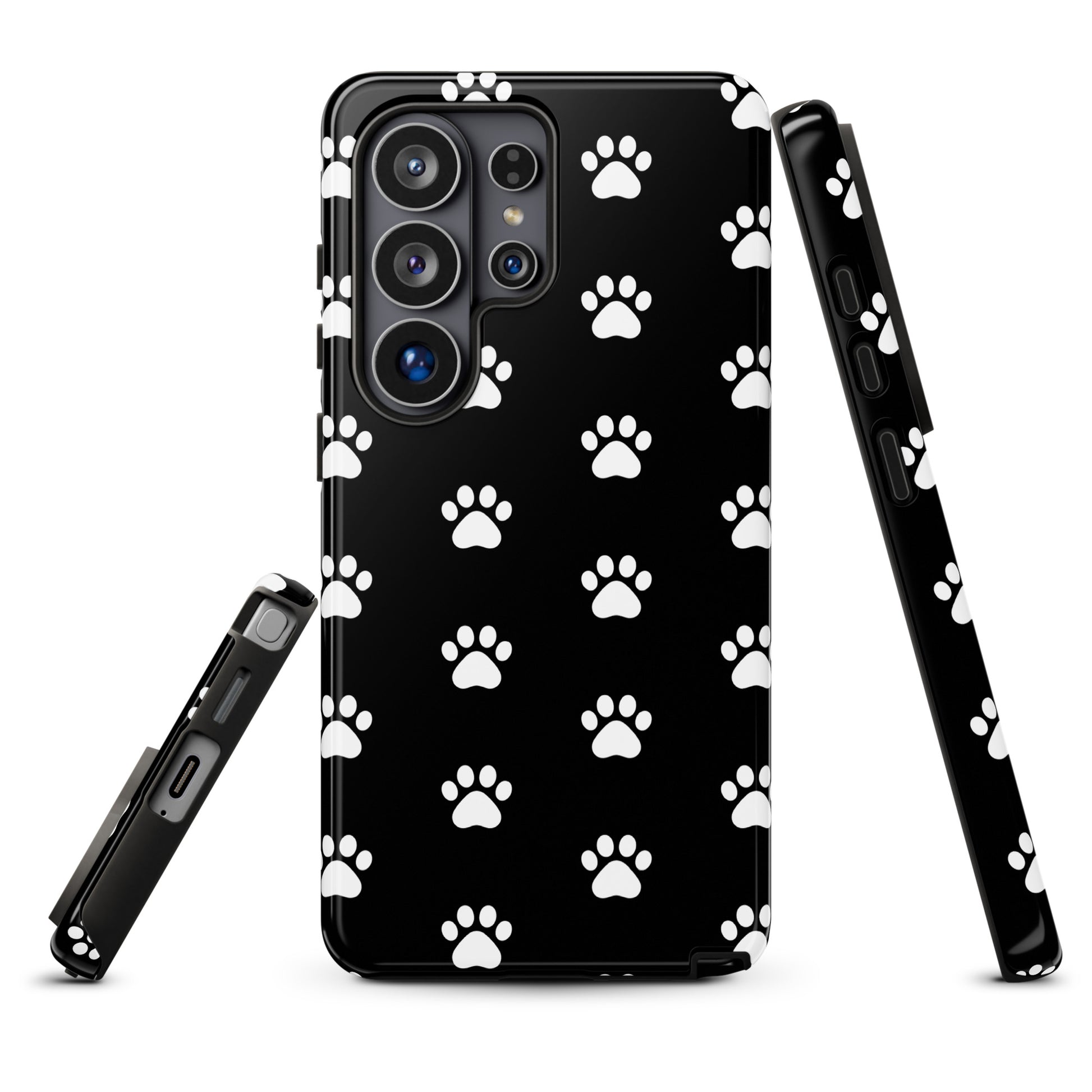 Phone Case with stylish paw print design for Samsung Galaxy, perfect for pet lovers seeking a modern, playful look. Focus keyword: Phone Case.