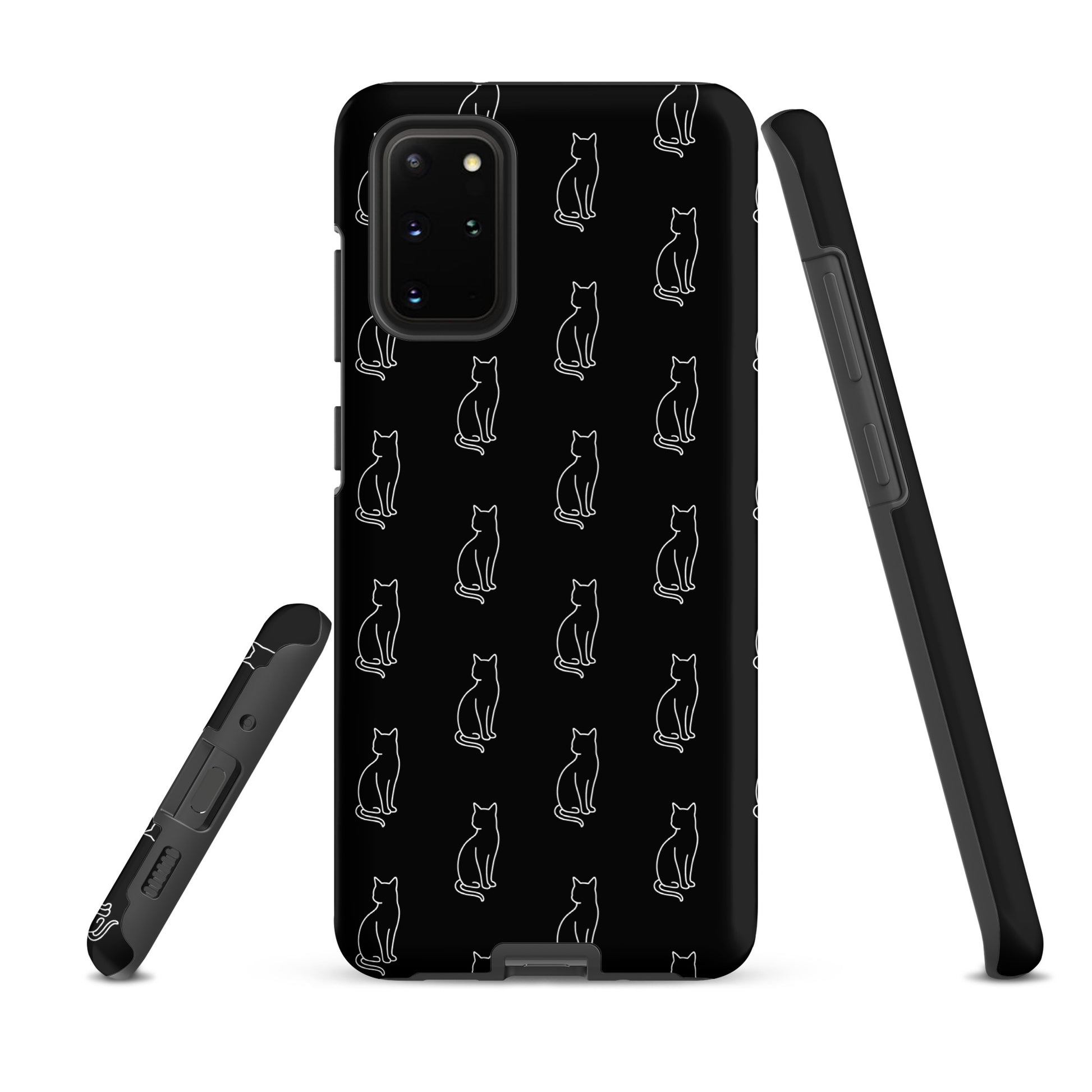 Phone Case for Samsung Galaxy with sitting cat pattern, perfect for cat lovers and style enthusiasts