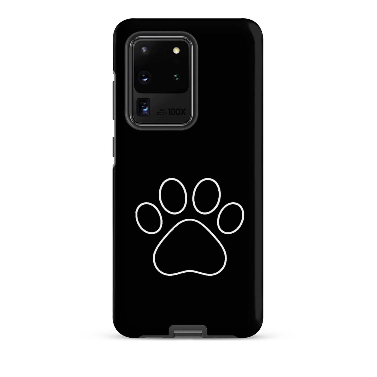 Phone Case for Samsung Galaxy featuring a minimalist paw print design for pet lovers.