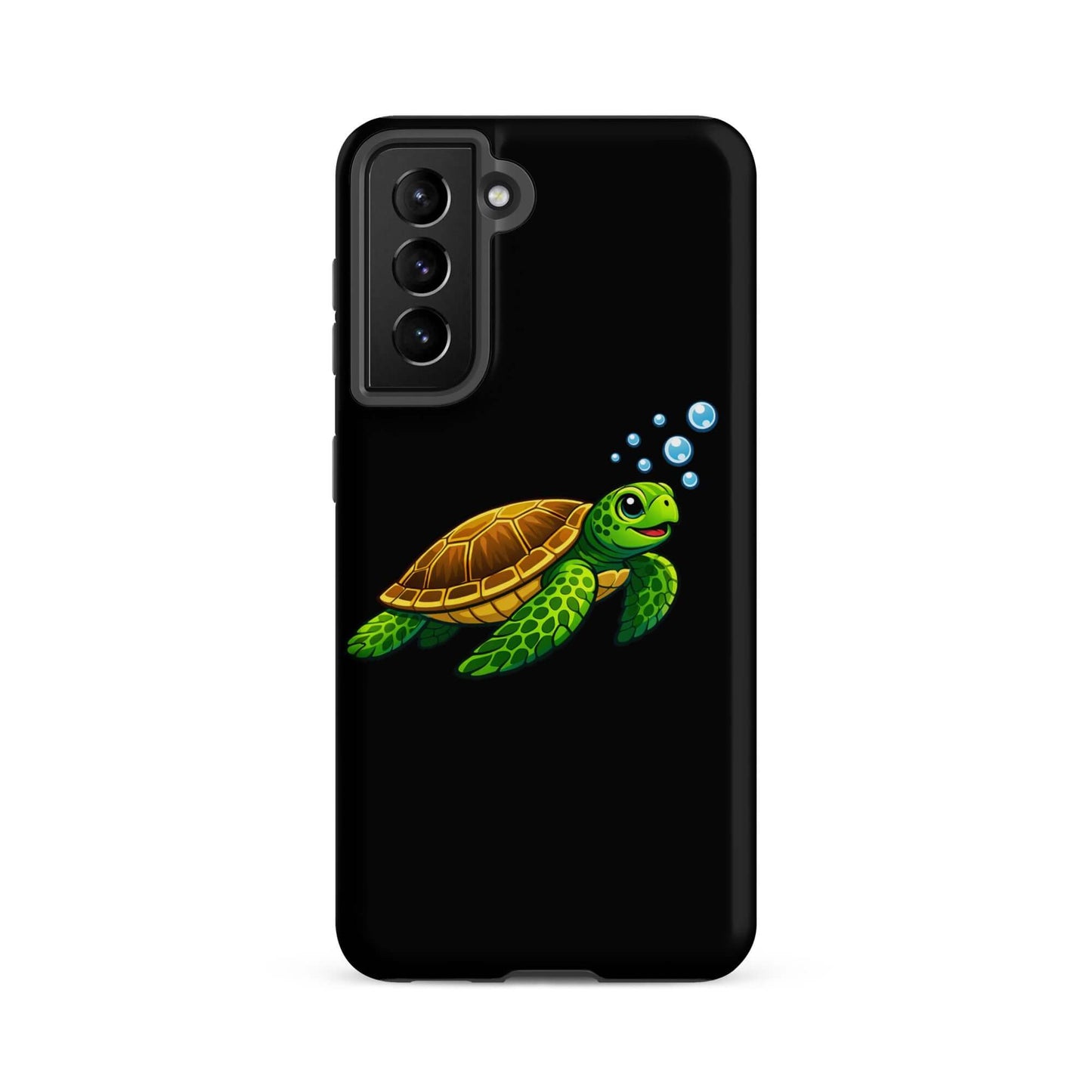 Phone Case for Samsung Galaxy featuring vibrant sea turtle artwork and playful design.