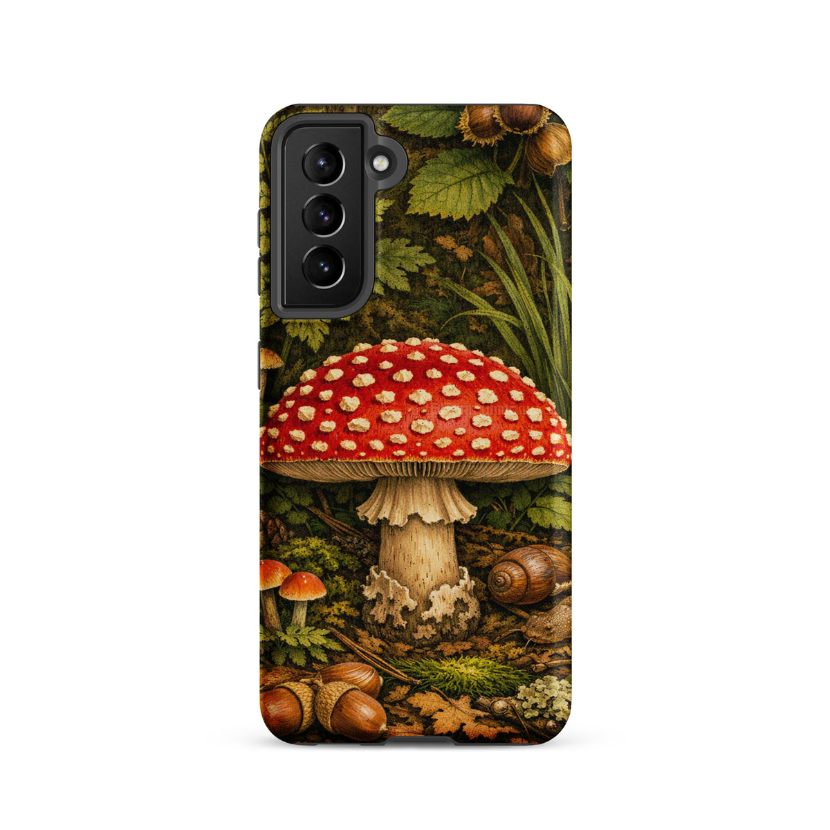 Phone Case for Samsung Galaxy with Amanita muscaria mushroom design
