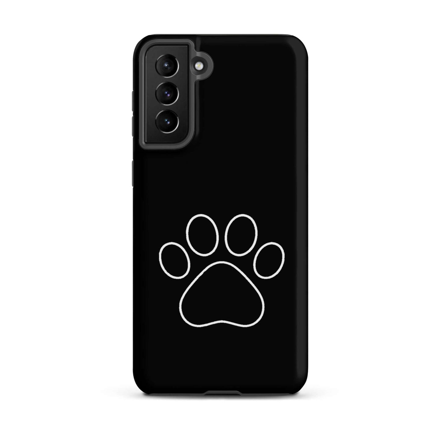Phone Case for Samsung Galaxy featuring minimalist paw print design for pet lovers.