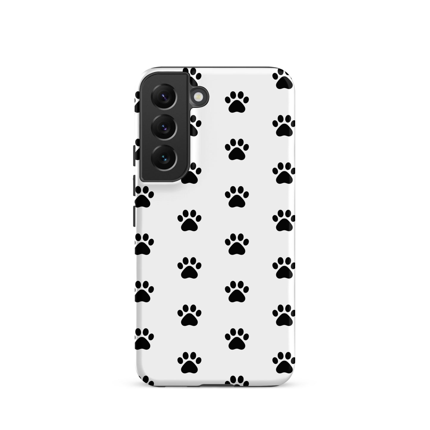 Phone Case featuring a stylish paw print design for Samsung Galaxy, perfect for pet lovers.