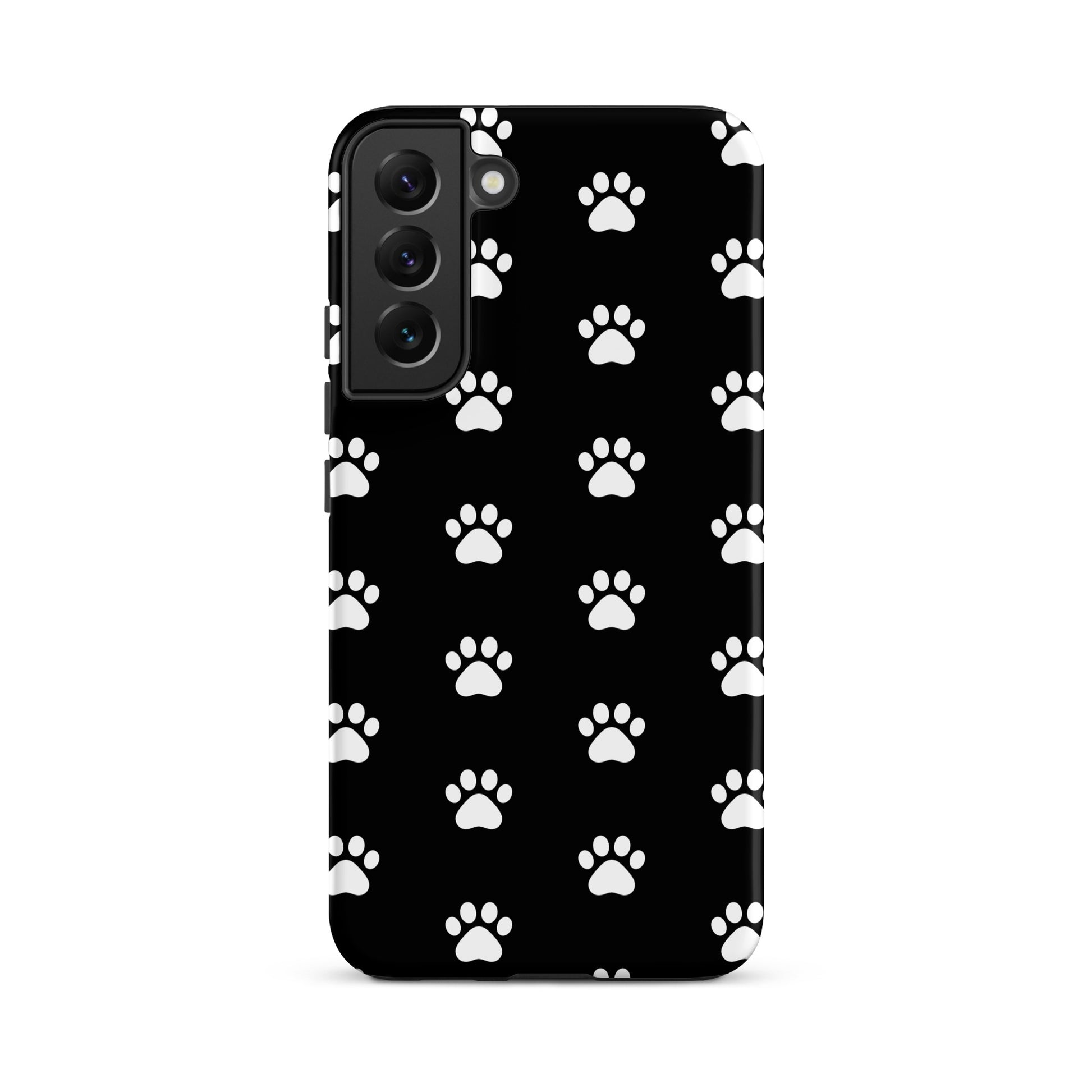 Phone Case for Samsung Galaxy featuring stylish paw print design, perfect for pet lovers.