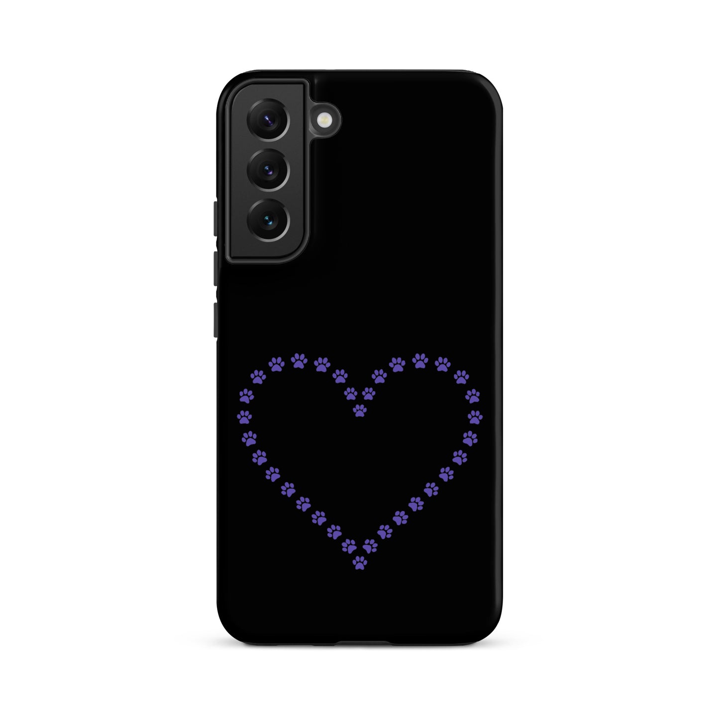 Phone Case for Samsung Galaxy with paw print heart design, ideal for pet lovers and proud pet parents.