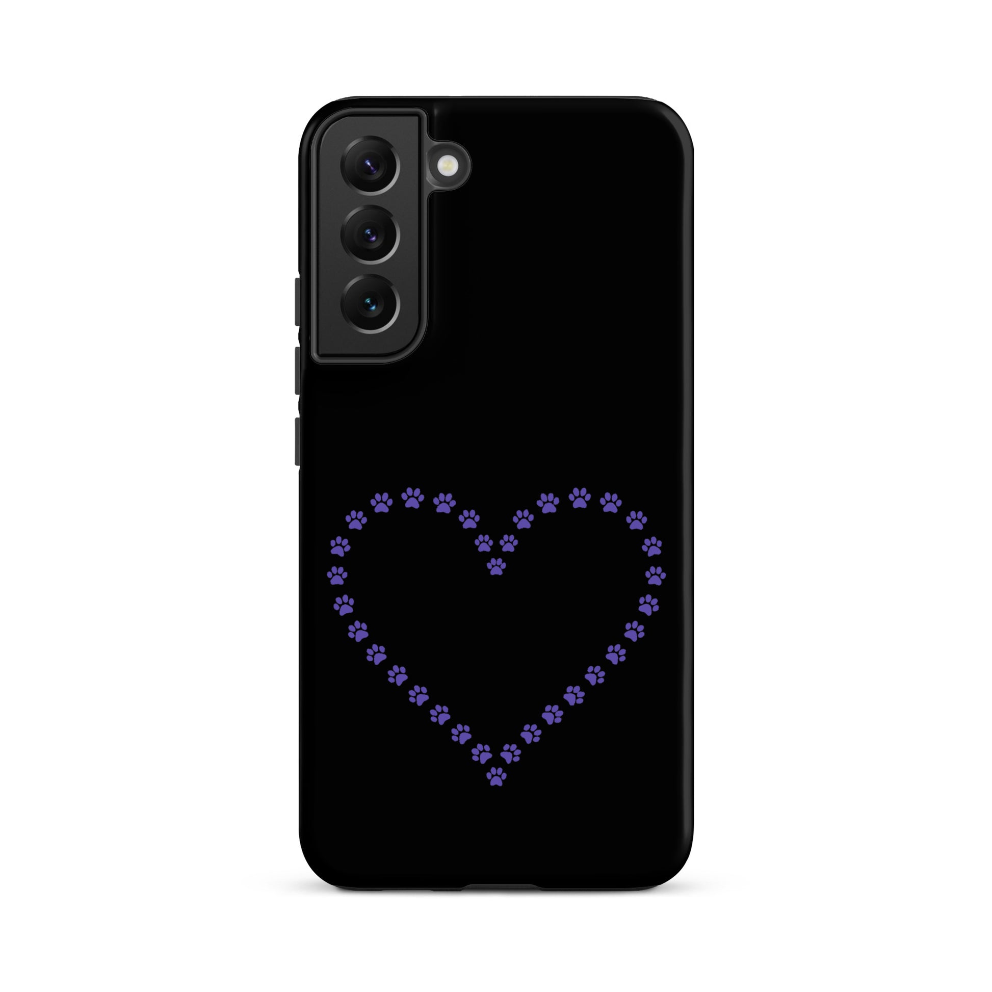 Phone Case for Samsung Galaxy with paw print heart design, ideal for pet lovers and proud pet parents.