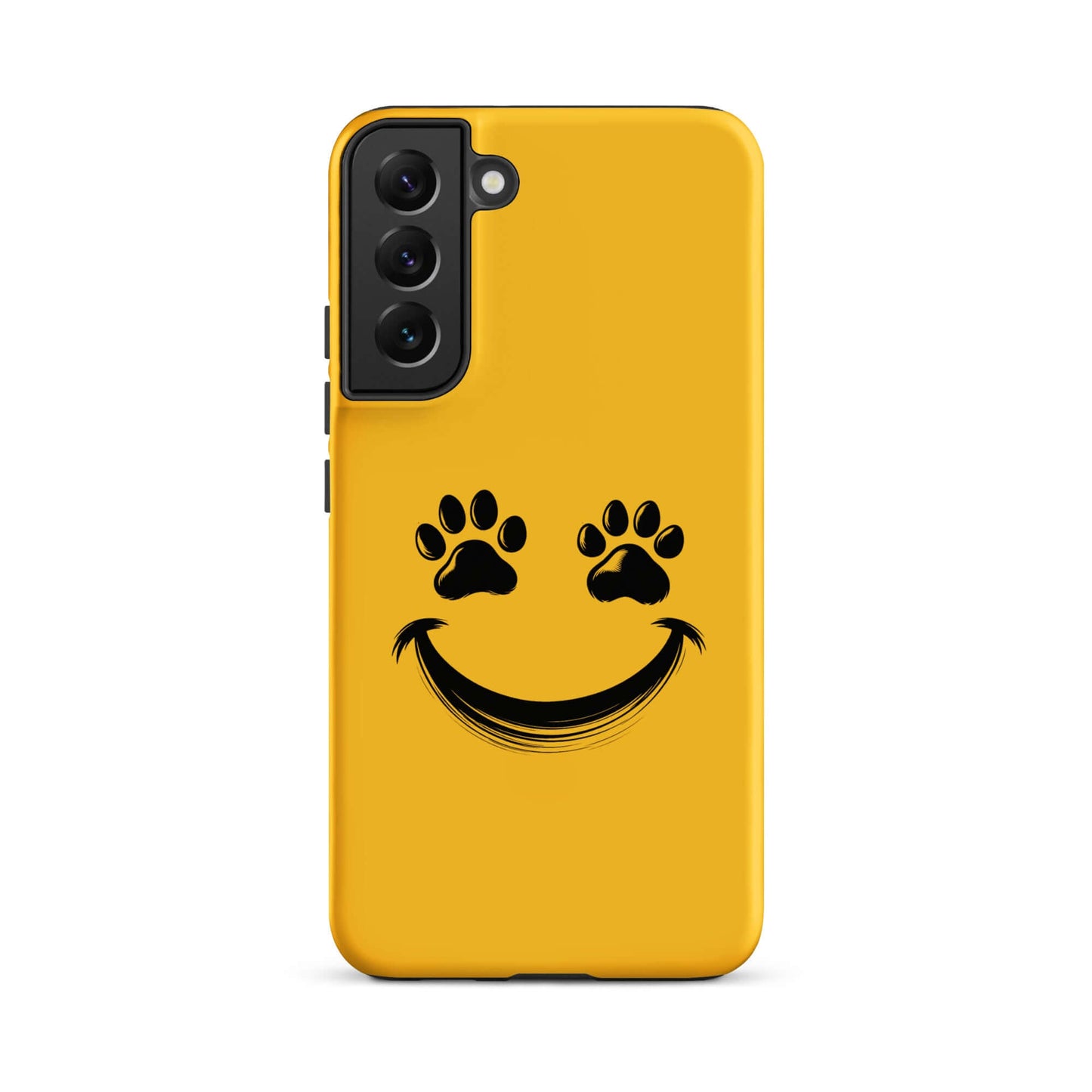 Phone Case for Samsung Galaxy with smiley paw print design for pet lovers