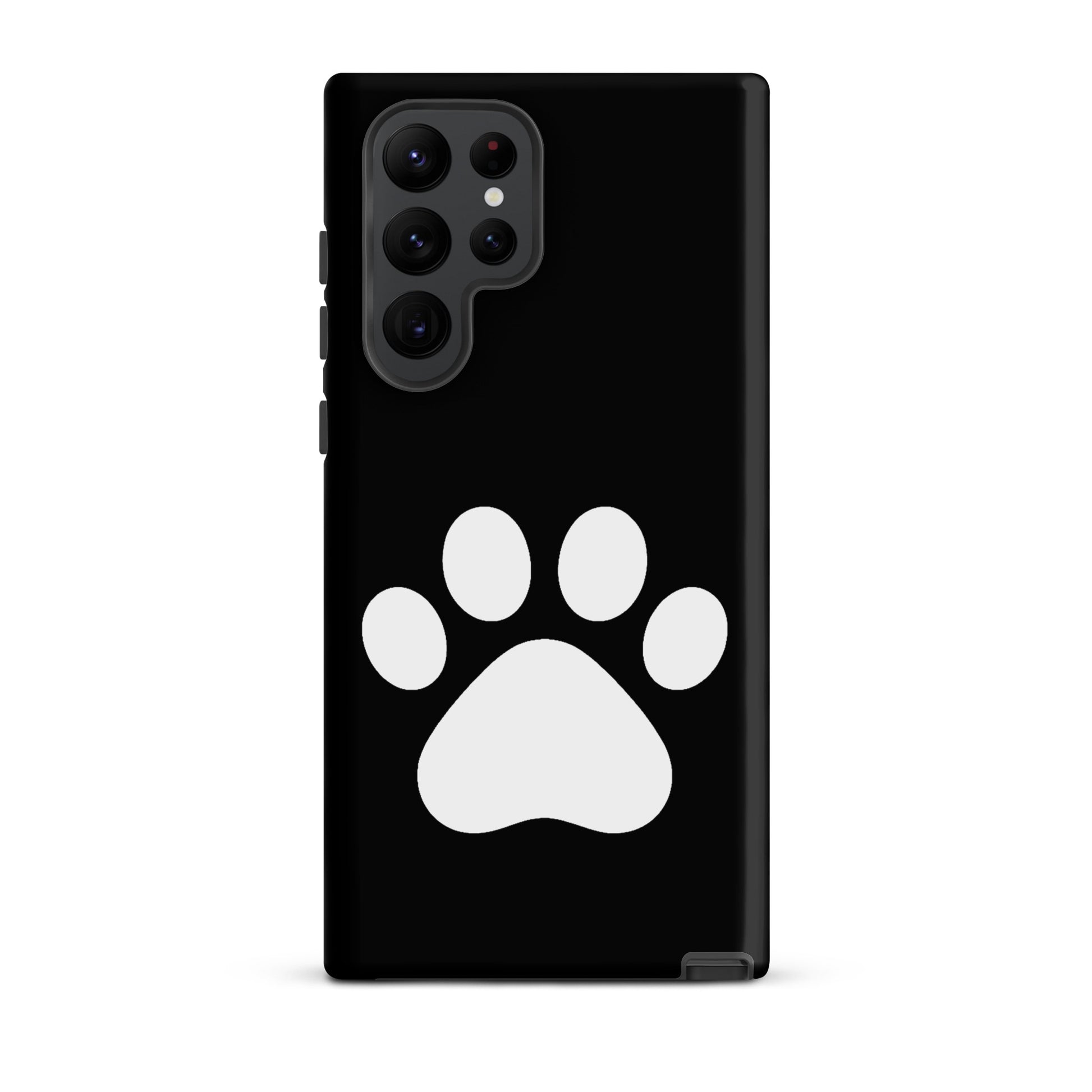 Phone Case for Samsung Galaxy with minimalist paw print design, perfect for pet lovers and stylish protection.