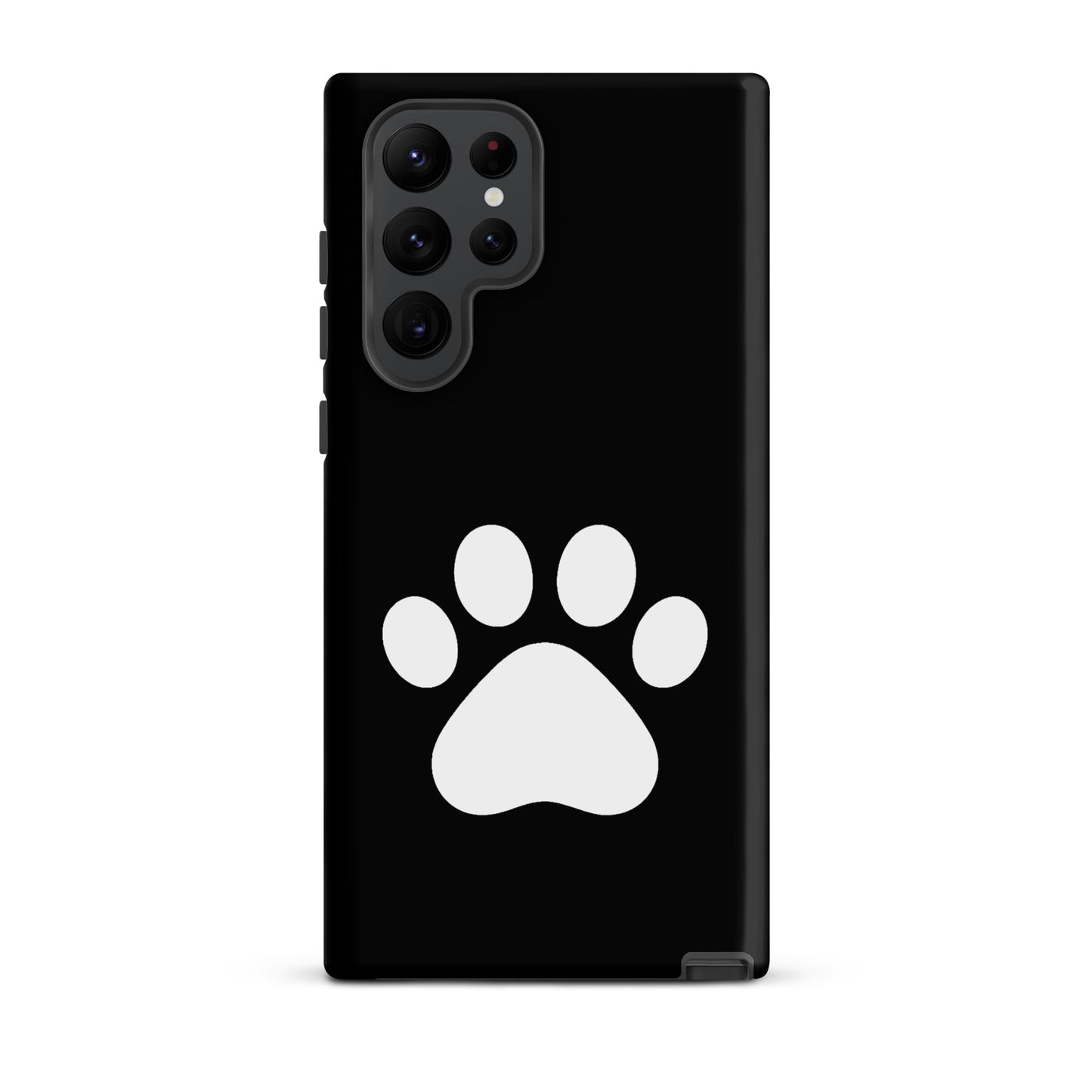 Phone Case for Samsung Galaxy with a minimalist paw print design, perfect for pet lovers.