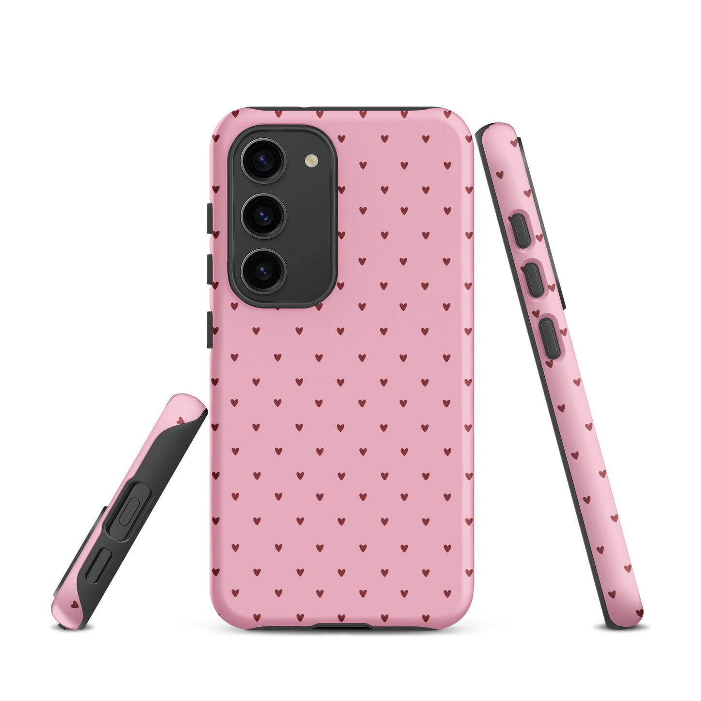 Phone Case for Samsung Galaxy with heart-dot pattern, stylish and modern design