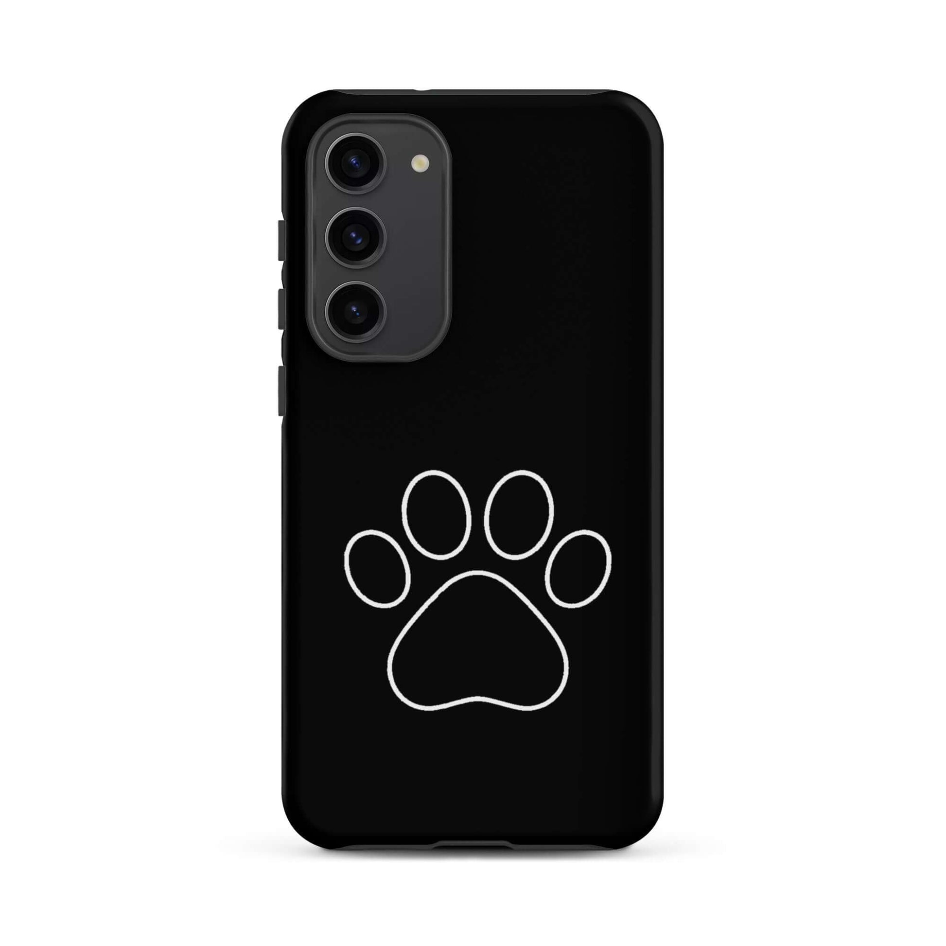 Phone Case for Samsung Galaxy with minimalist paw print design for pet lovers.