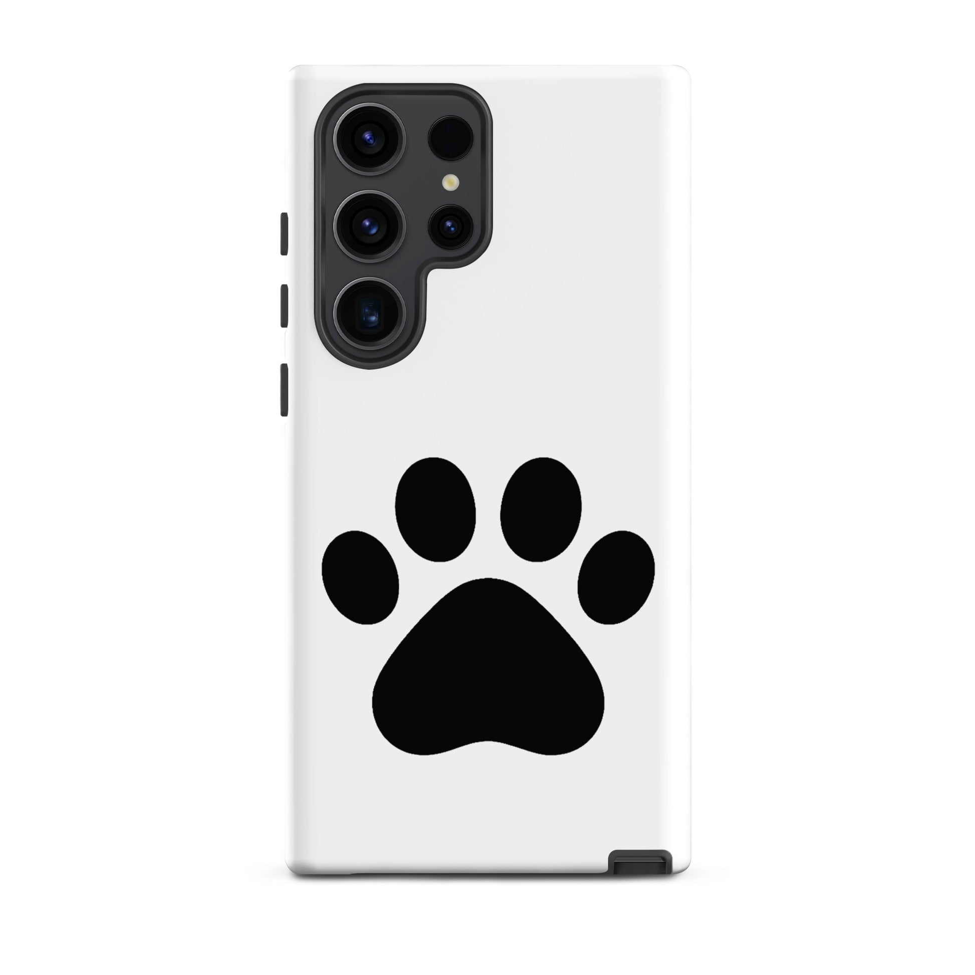 Phone Case for Samsung Galaxy with minimalist paw print design for pet lovers, ensuring style and protection.