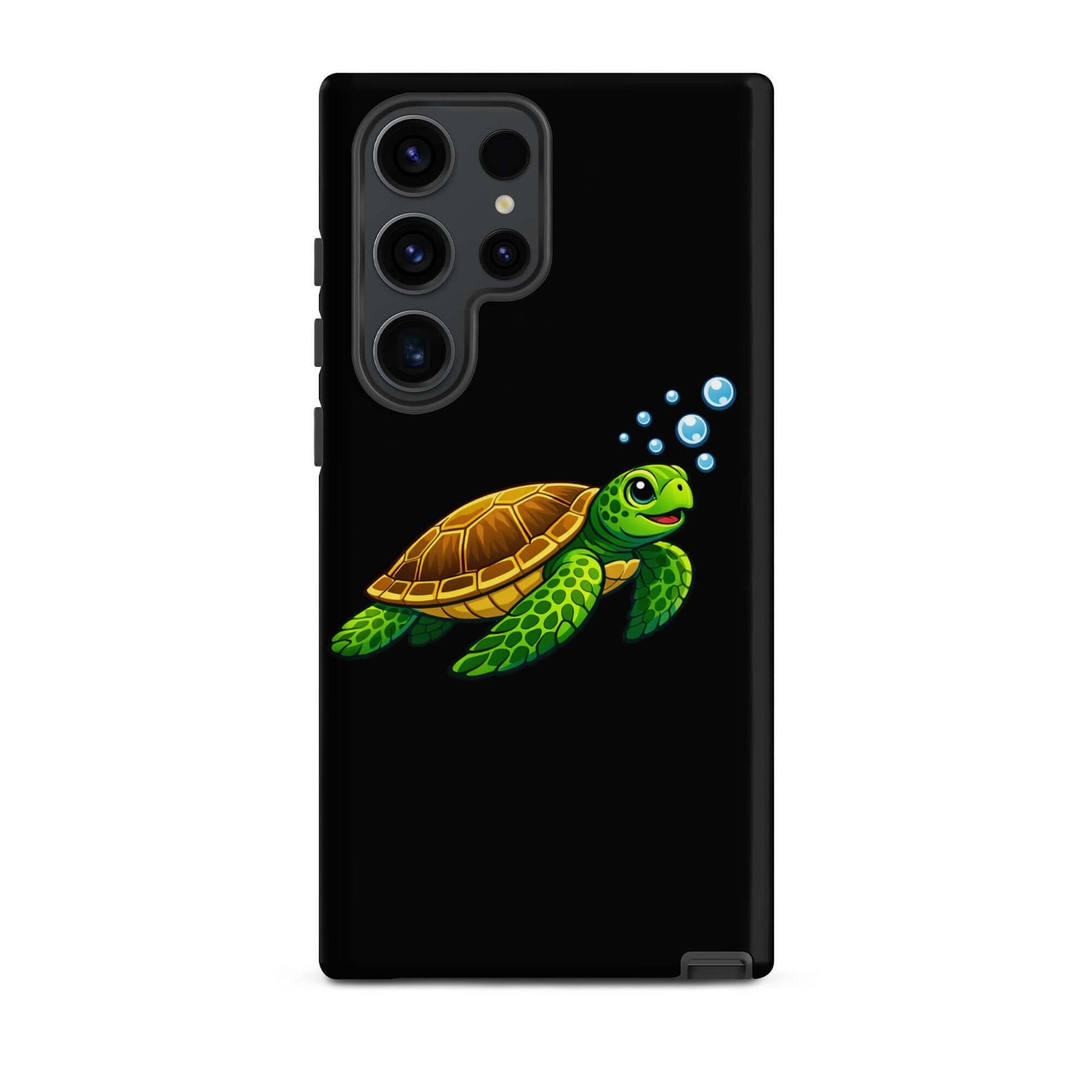 Phone Case featuring vibrant sea turtle artwork for Samsung Galaxy with playful ocean theme.