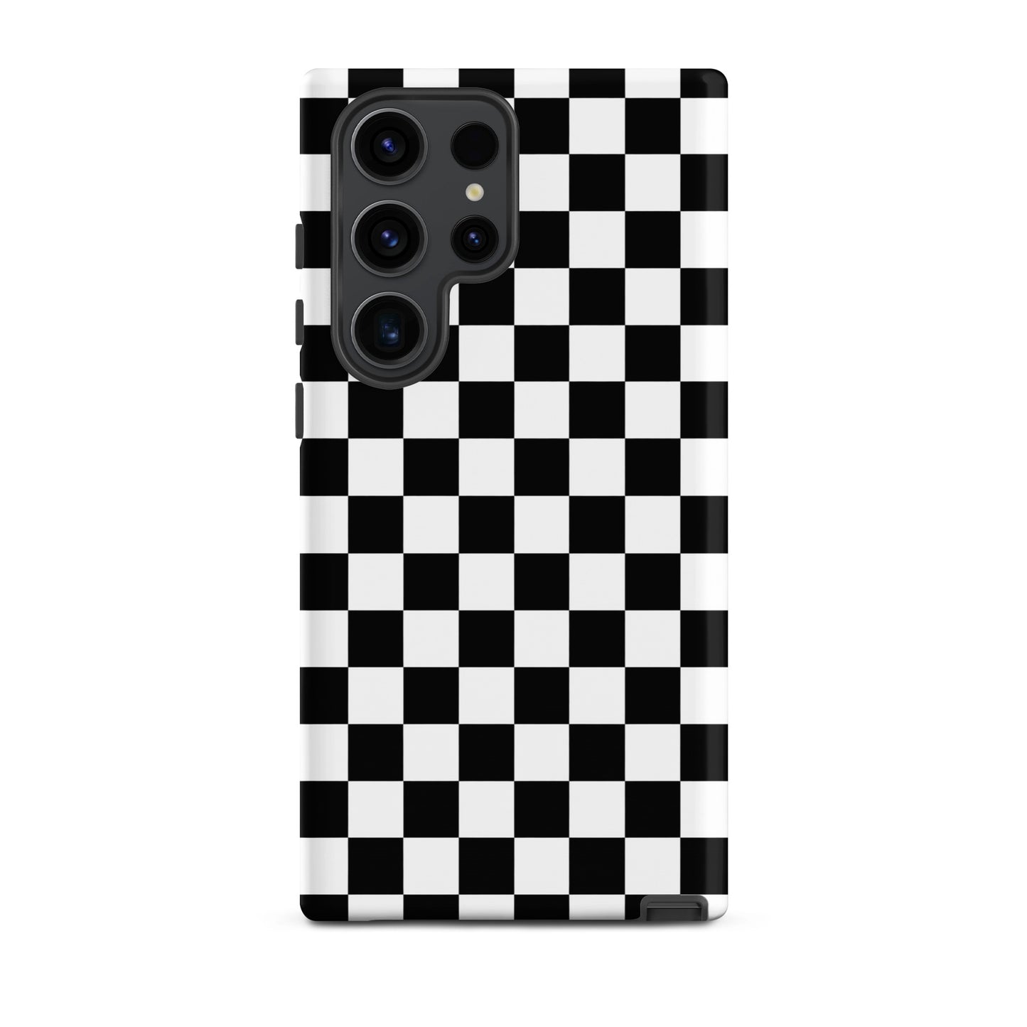 Phone Case for Samsung Galaxy with bold checkered pattern, adds personality and playful vibe to your style.