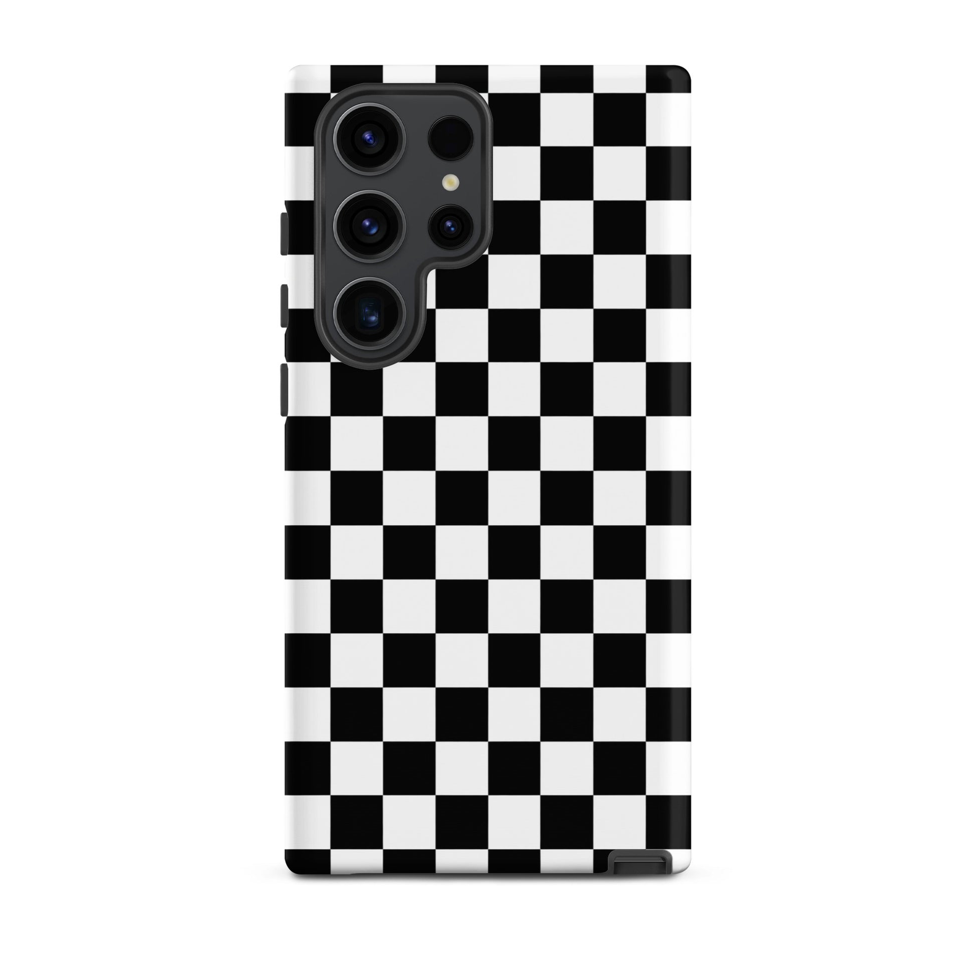 Phone Case for Samsung Galaxy with bold checkered pattern, adds personality and playful vibe to your style.