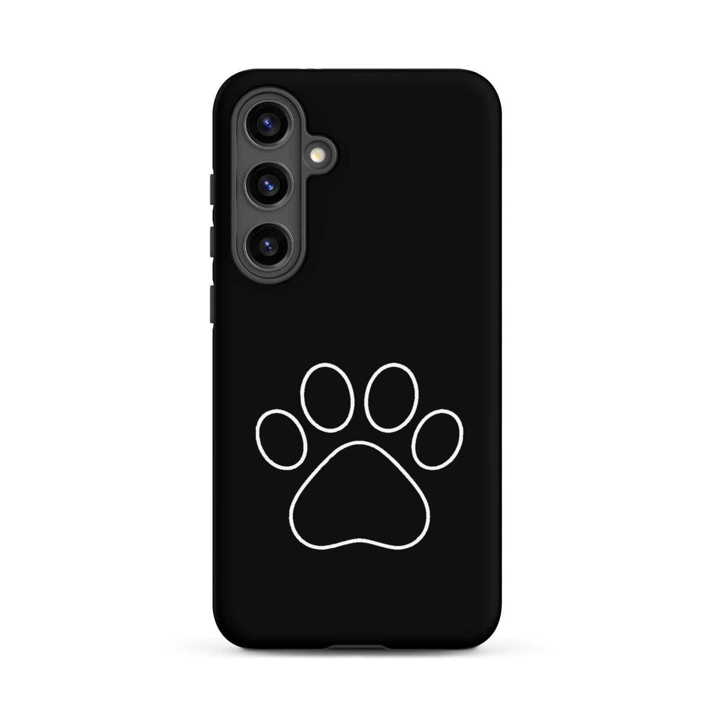 Phone Case for Samsung Galaxy featuring minimalist paw print design, perfect for pet lovers.