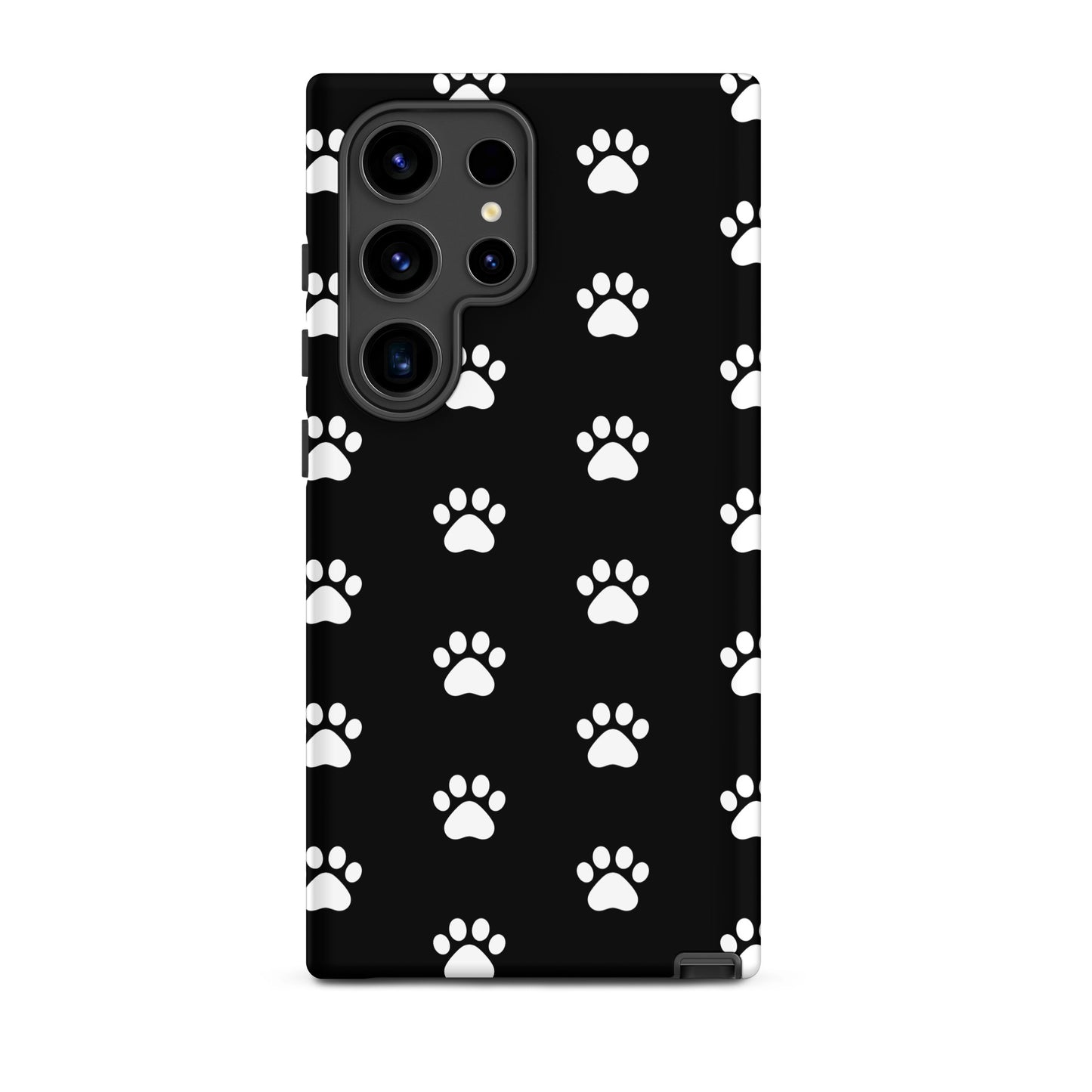 Phone Case for Samsung Galaxy with stylish paw print design, perfect for pet lovers.