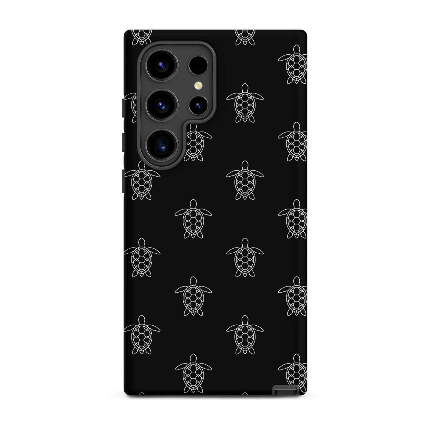 Phone Case for Samsung Galaxy featuring minimalist sea turtle pattern in clean vector lines.