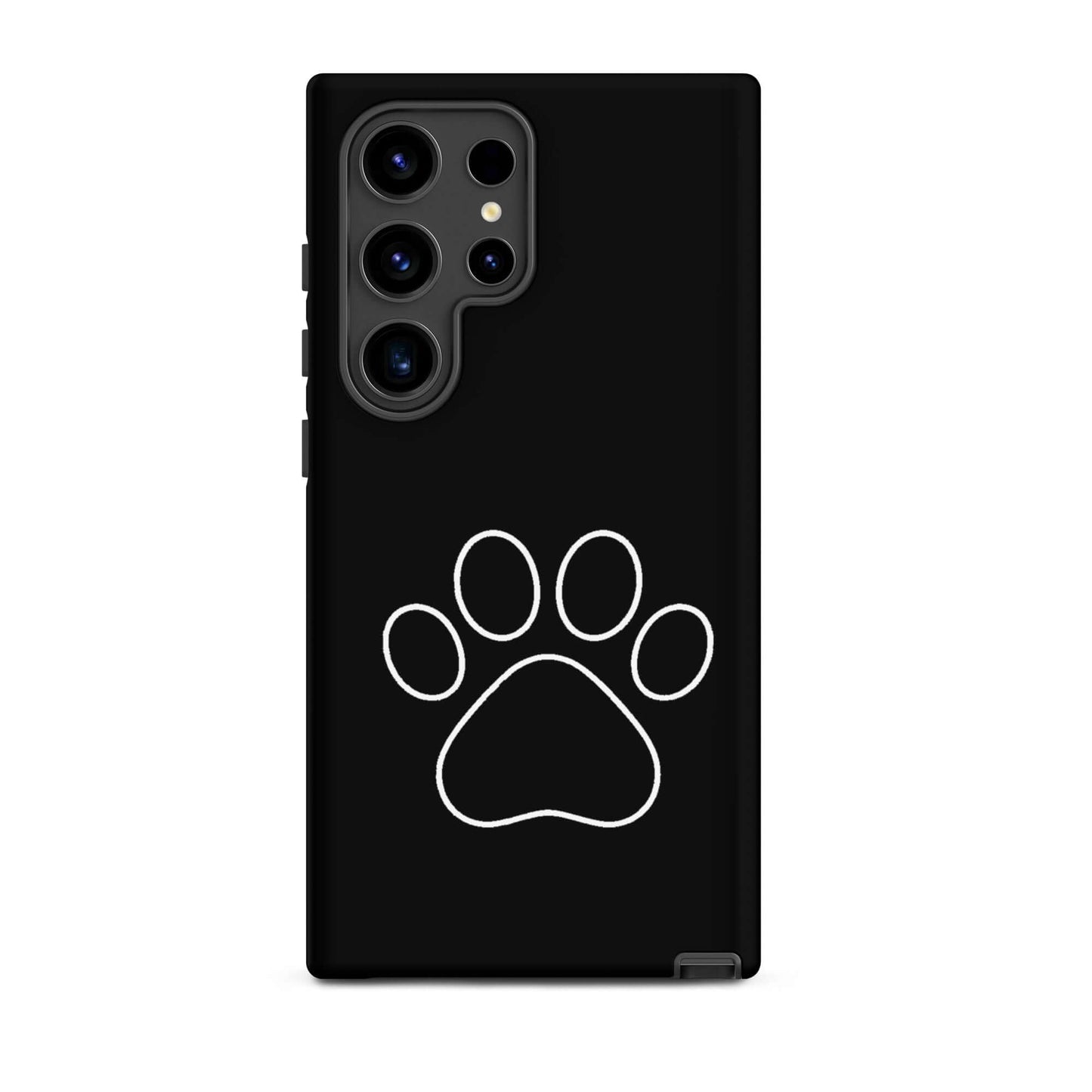 Phone Case for Samsung Galaxy featuring a minimalist paw print design for pet lovers.