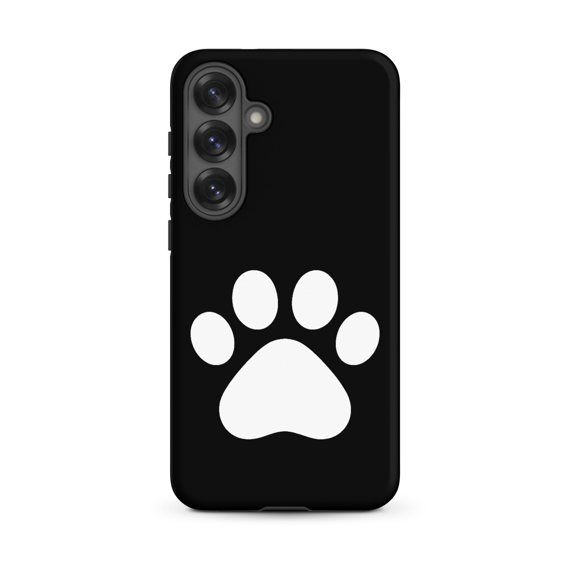 Phone Case for Samsung Galaxy featuring a minimalist paw print design for pet lovers.