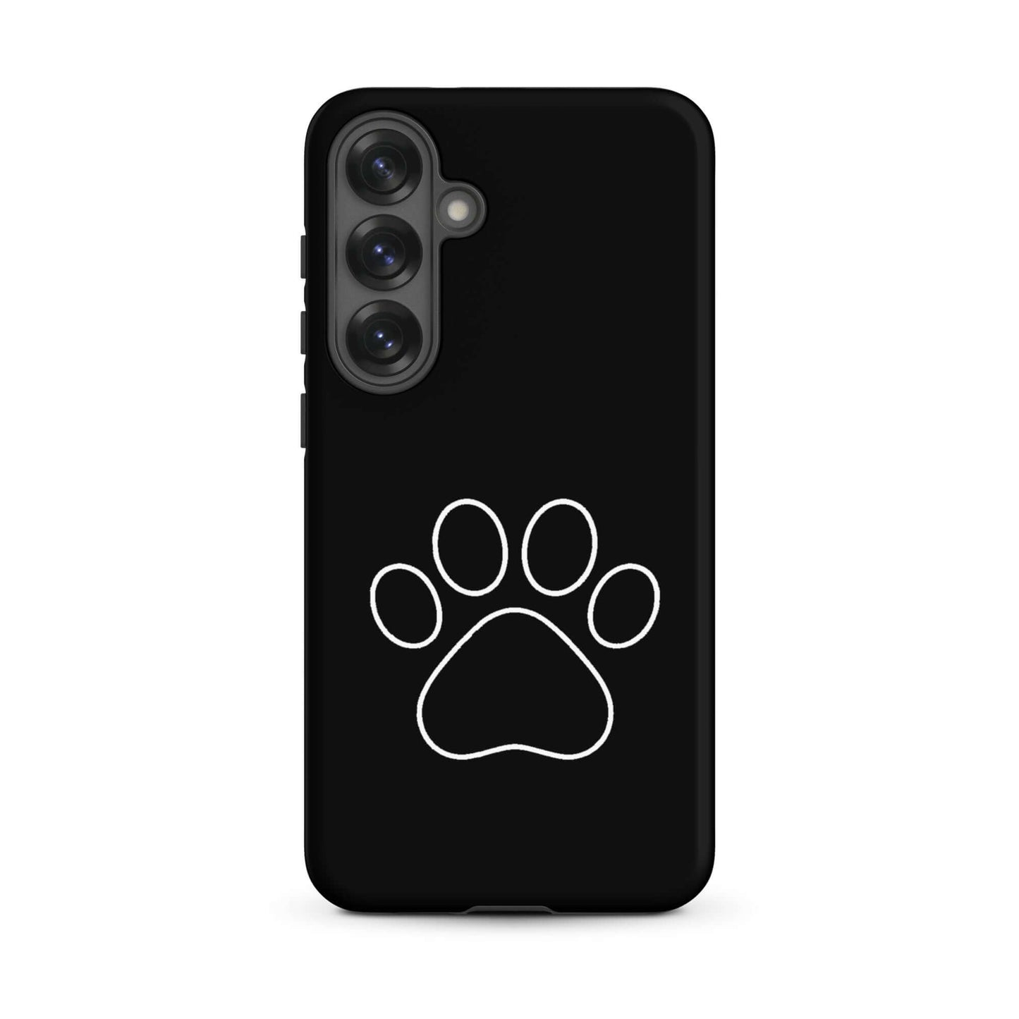 Phone Case for Samsung Galaxy featuring a minimalist paw print design for pet lovers.