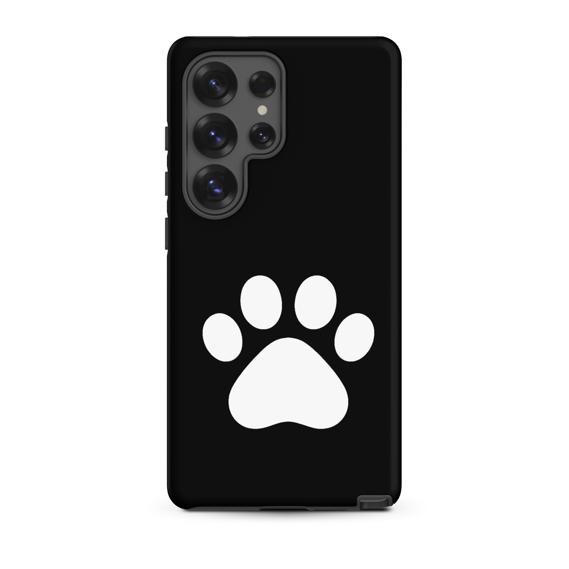 Phone Case for Samsung Galaxy featuring a minimalist paw print design for pet lovers.