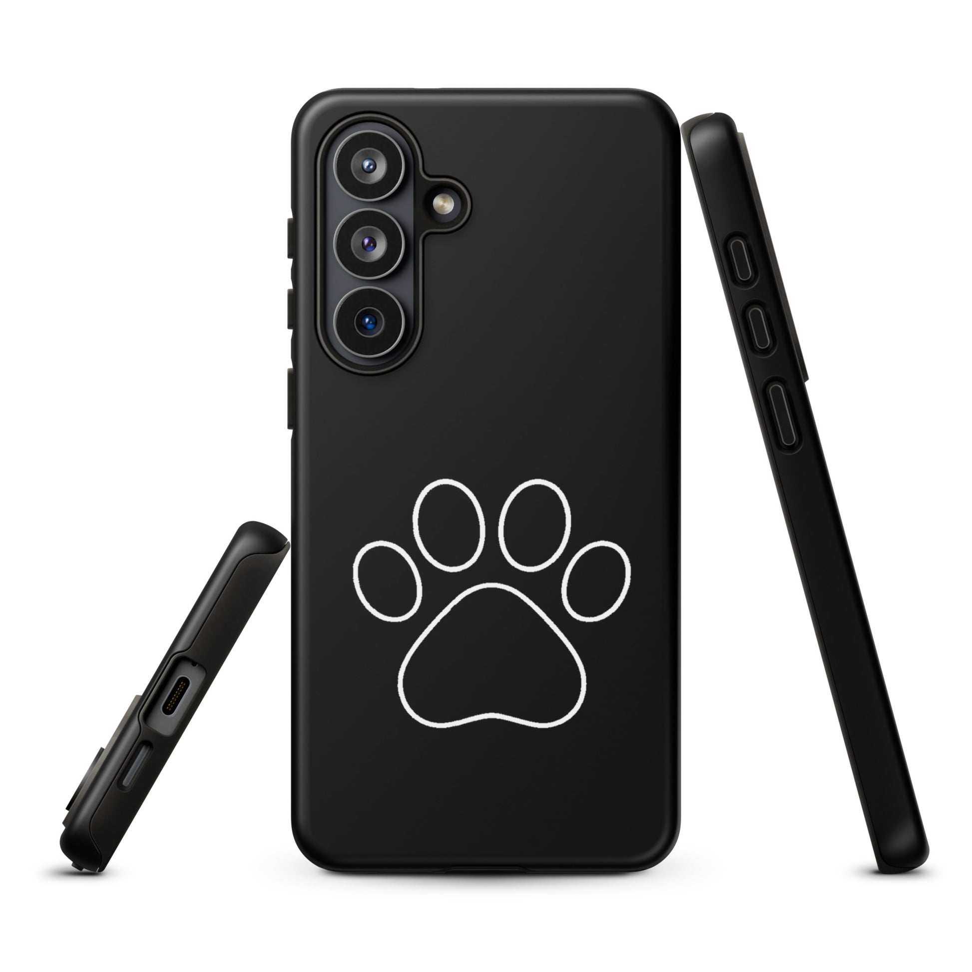 Phone Case for Samsung Galaxy with minimalist paw print design, perfect for pet lovers and Samsung Galaxy protection.