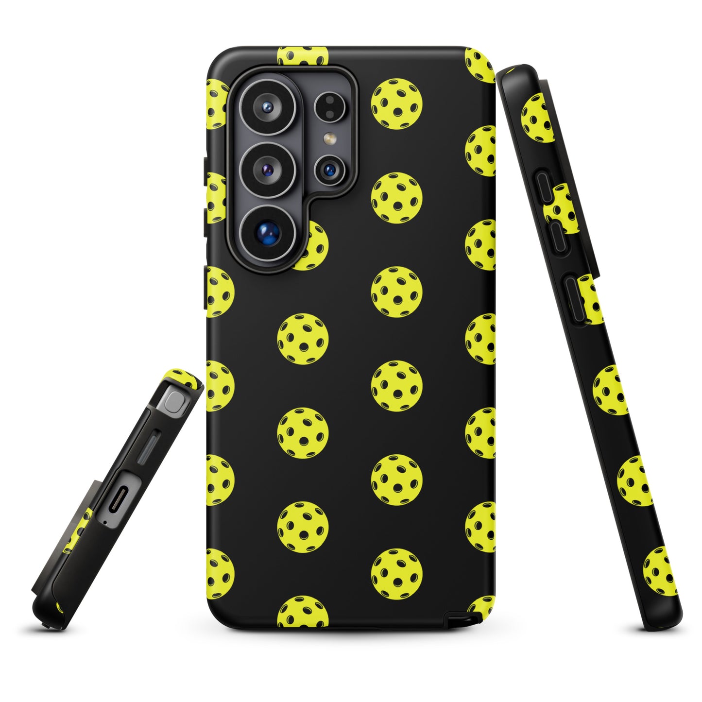 Phone Case for Samsung Galaxy with pickleball pattern for sporty style.
