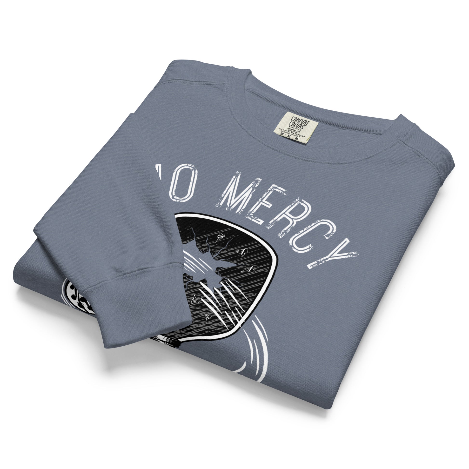 Pickleball No Mercy Series unisex sweatshirt featuring a vintage design and soft, worn-in feel.