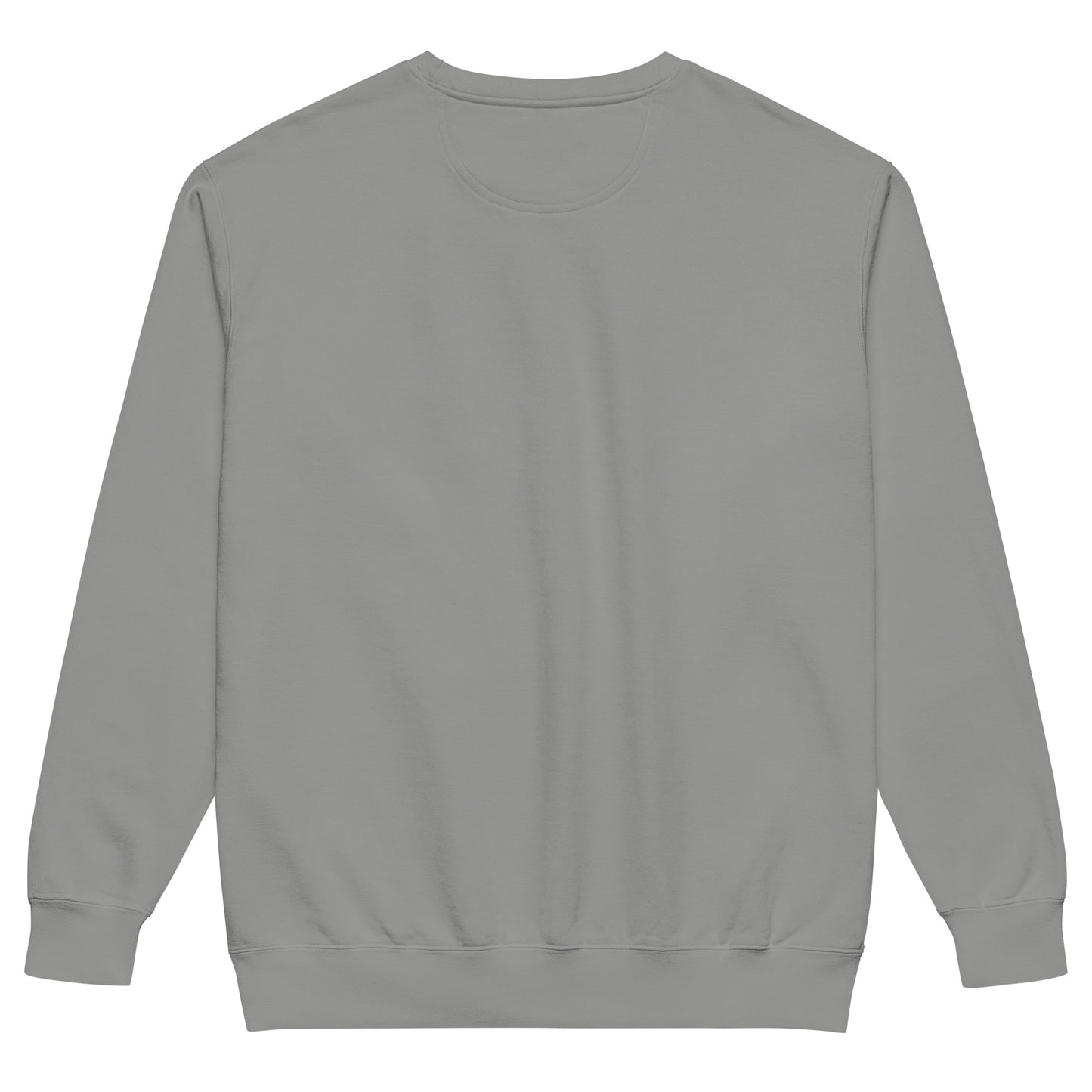 Back view of the Pickleball No Mercy Series unisex garment-dyed sweatshirt in grey.