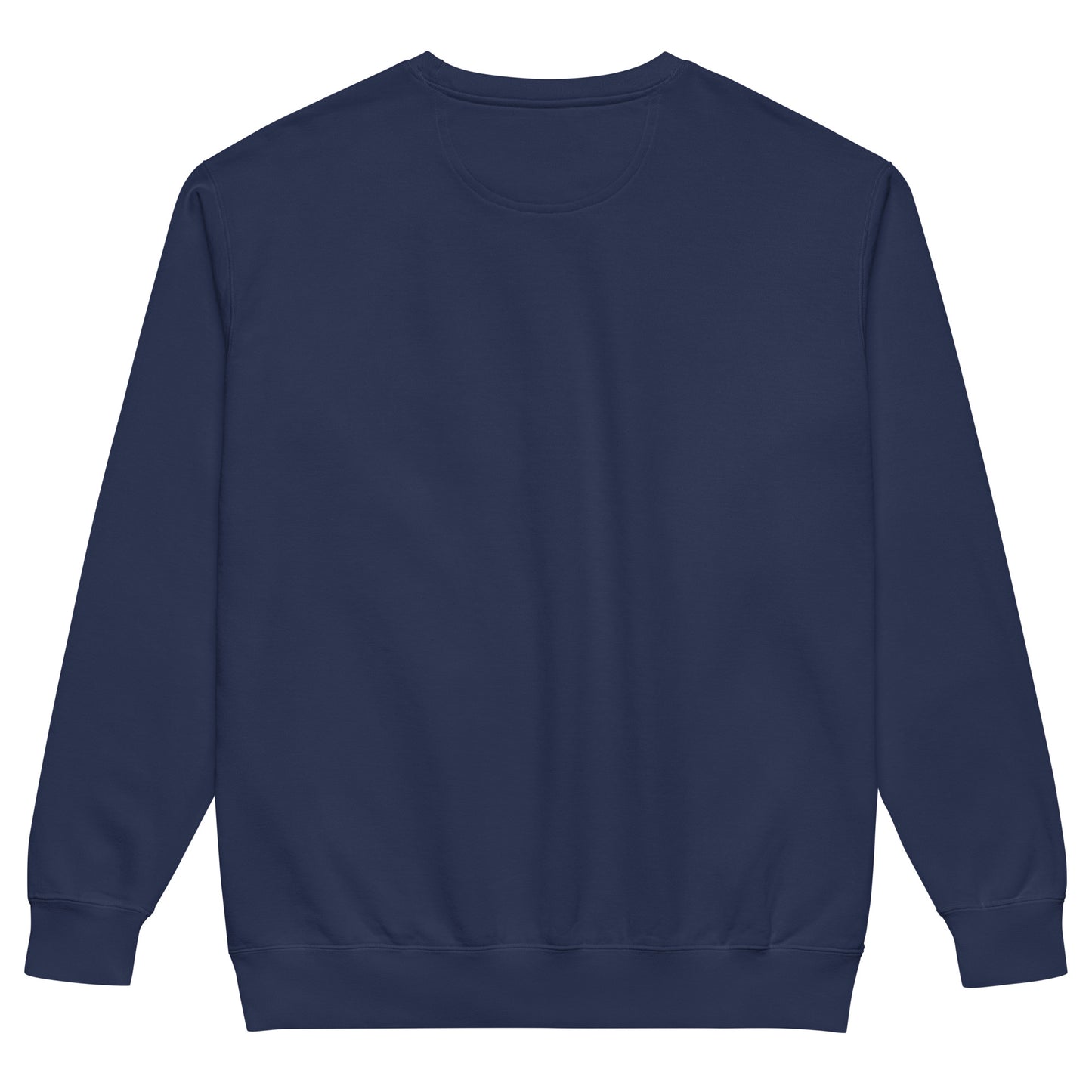 Back view of a navy sweatshirt, perfect for a pickleball lifestyle, combining comfort and style.