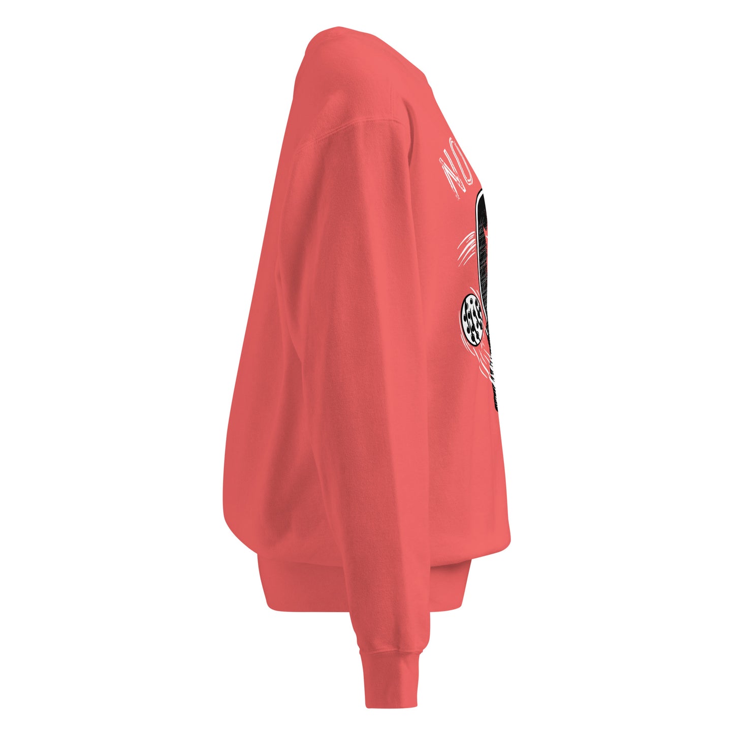 Side view of the Pickleball No Mercy Series unisex garment-dyed sweatshirt in vibrant color.