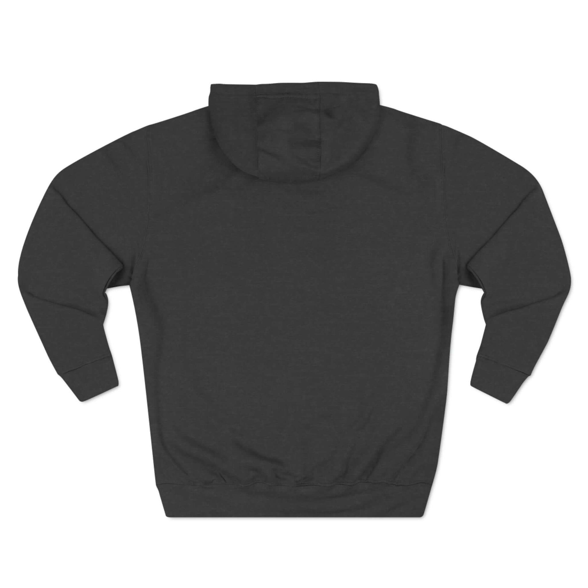 Urban FO Pickleball Series fleece hoodie back view in dark fabric design.