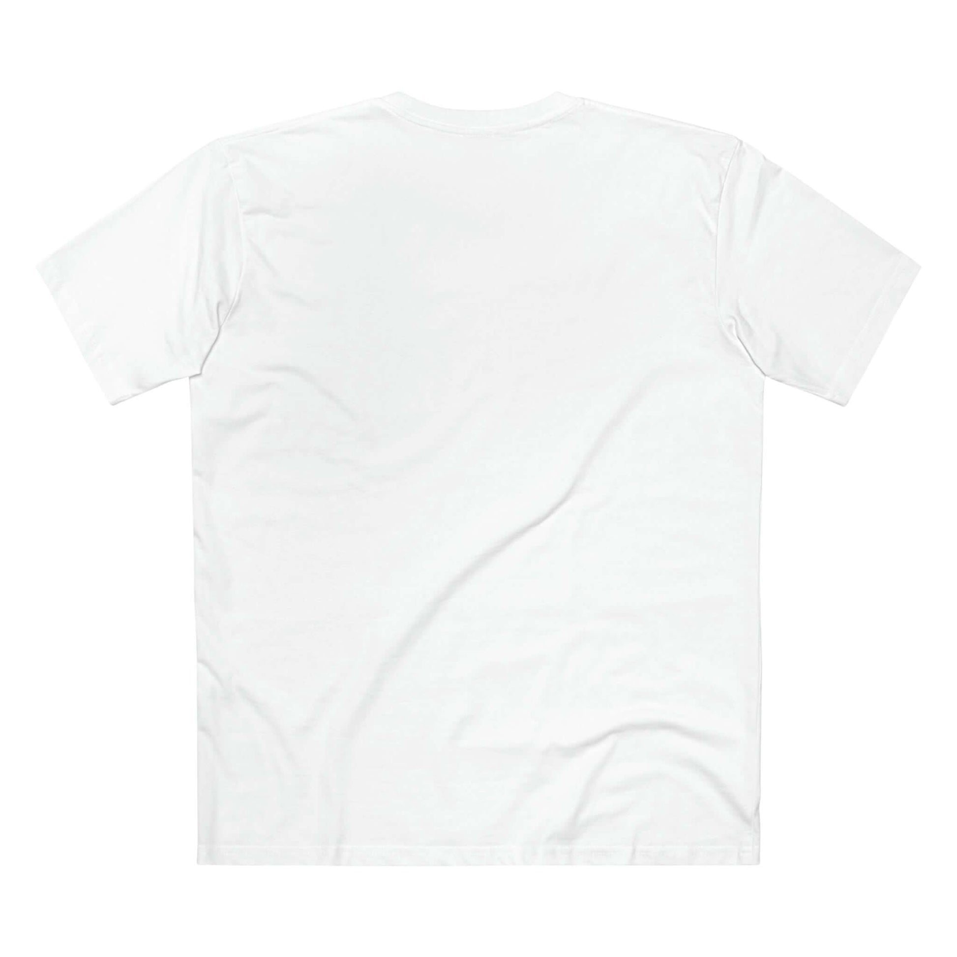 Urban FO Pickleball Series T-Shirt in white, showcasing the back design with premium 100% cotton fabric for comfort and style.