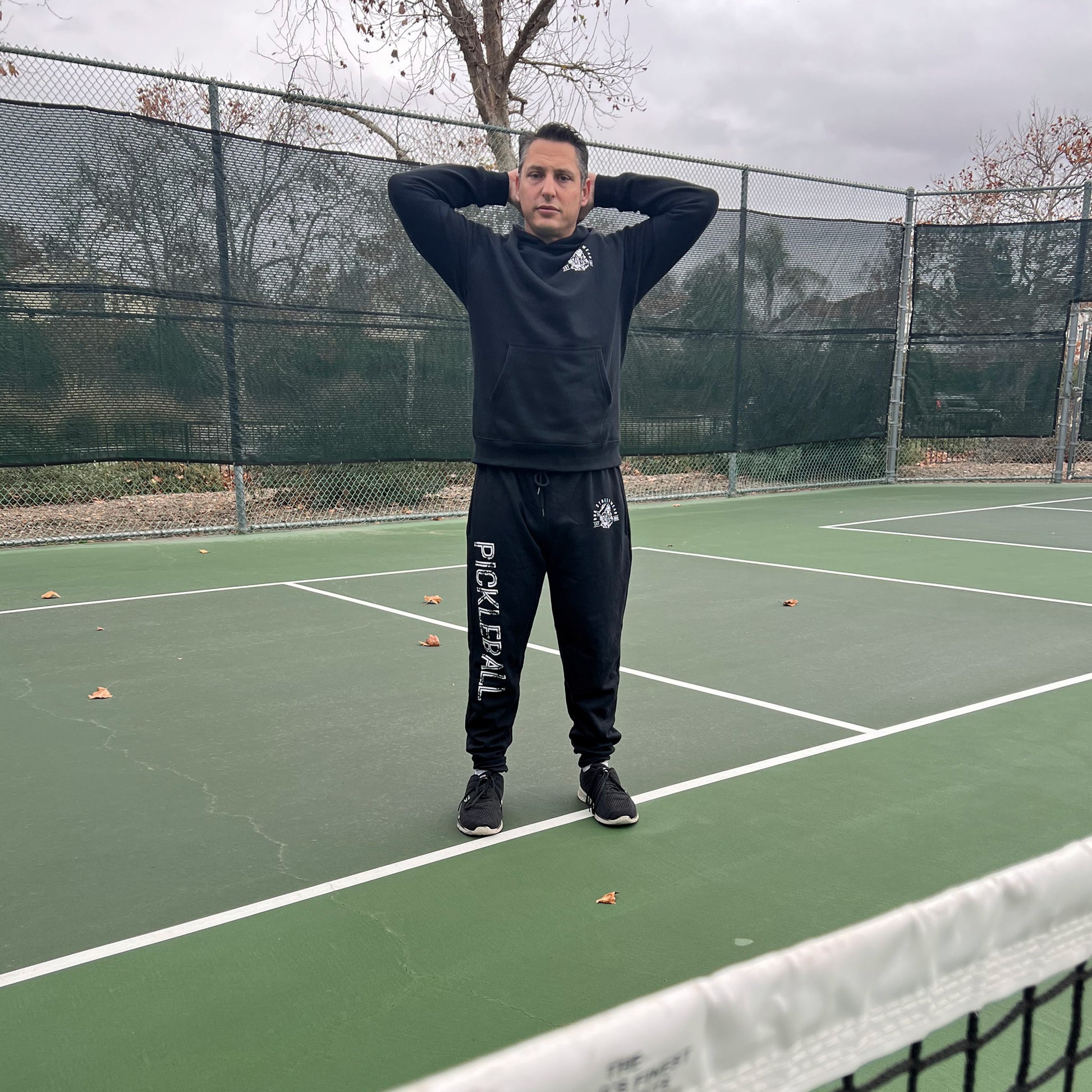 Pickleball Joggers on the court