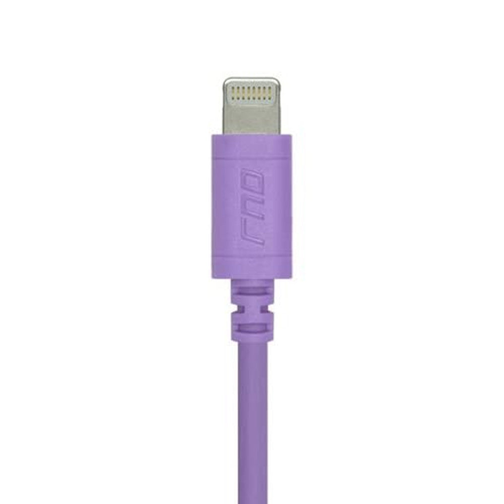 Purple Apple Lightning Cable to USB - Close-Up