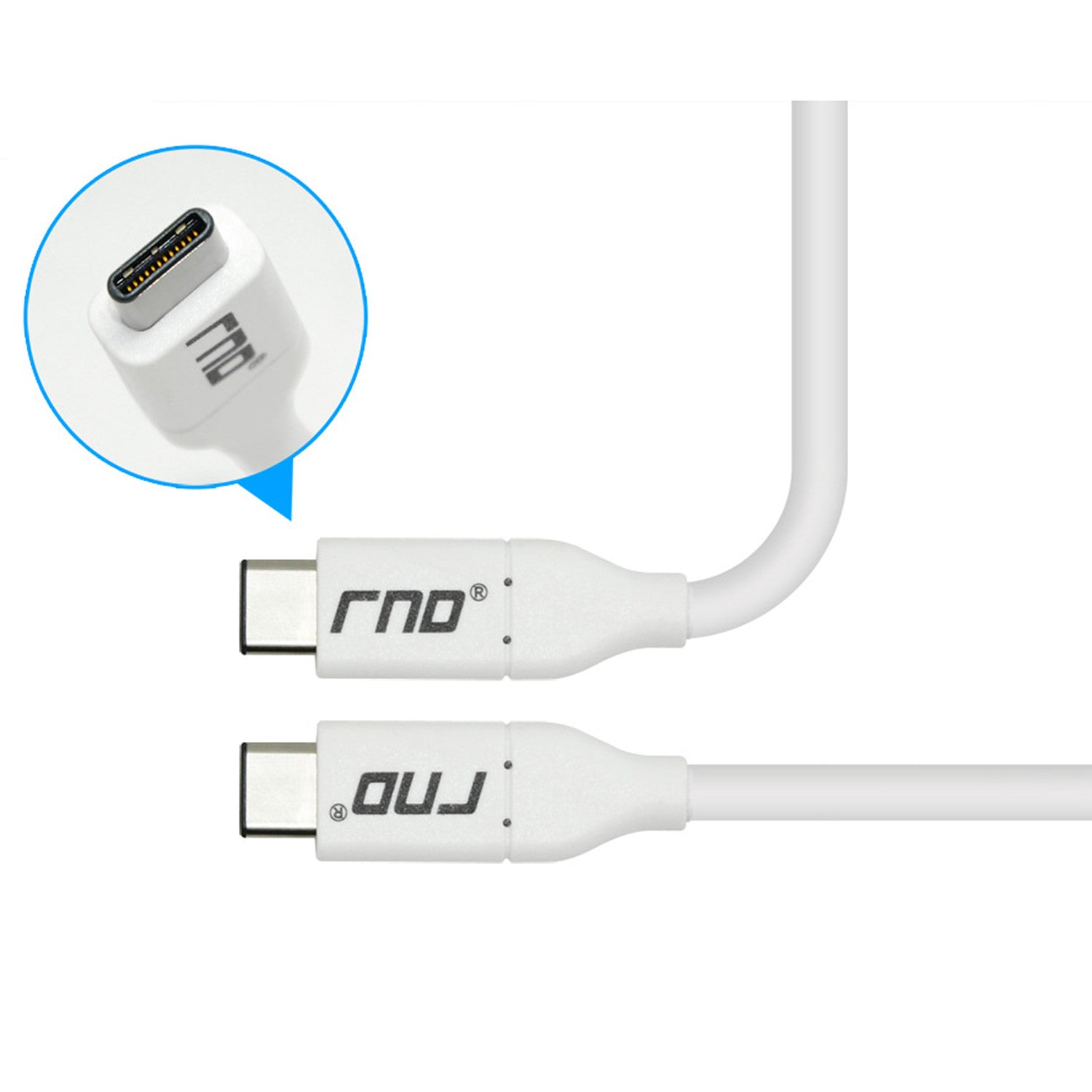 USB-C 3.1 3.3ft Cable for all Type C devices (White)
