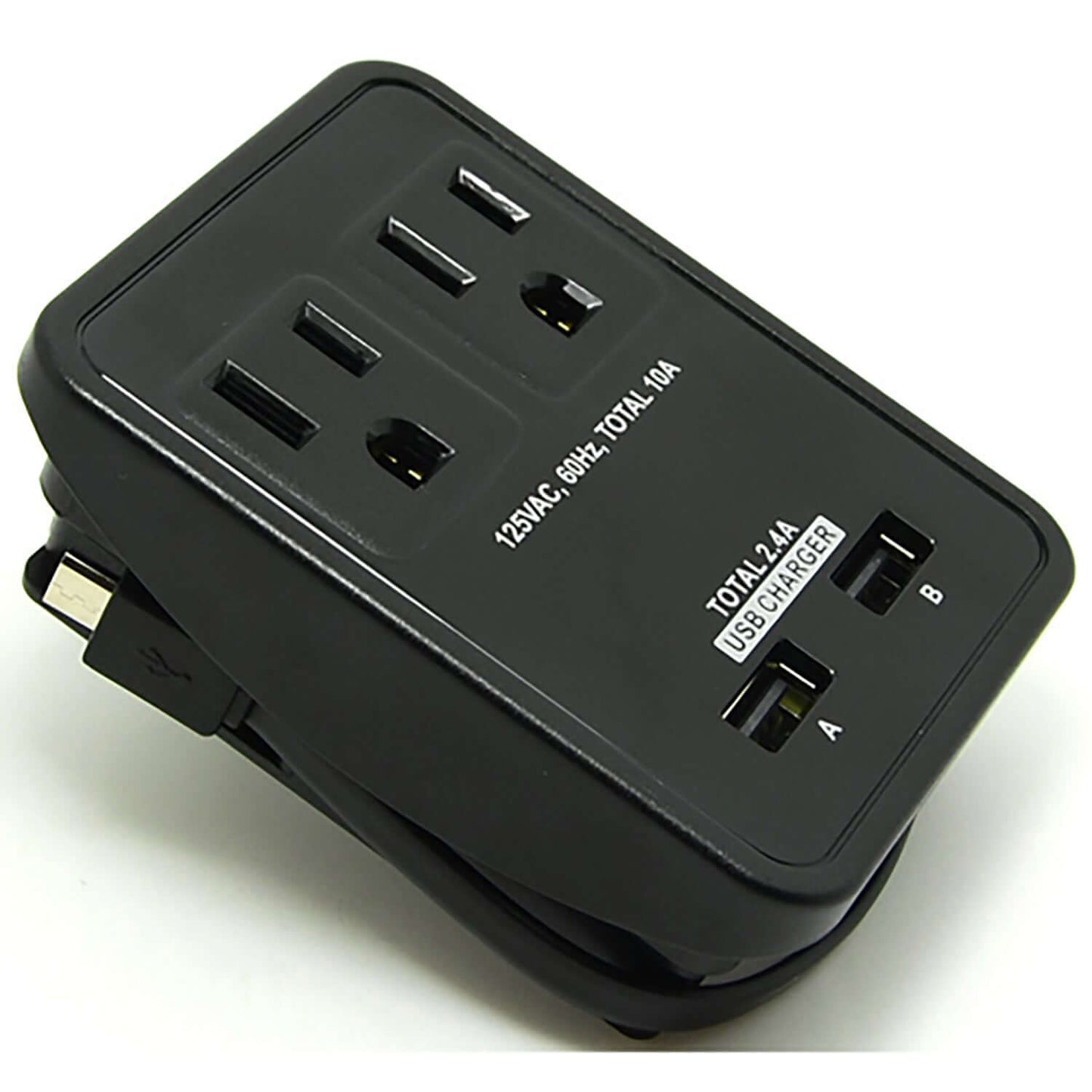 Compact power station with 2 USB ports, ideal for quickly charging tablets and smartphones in small spaces.