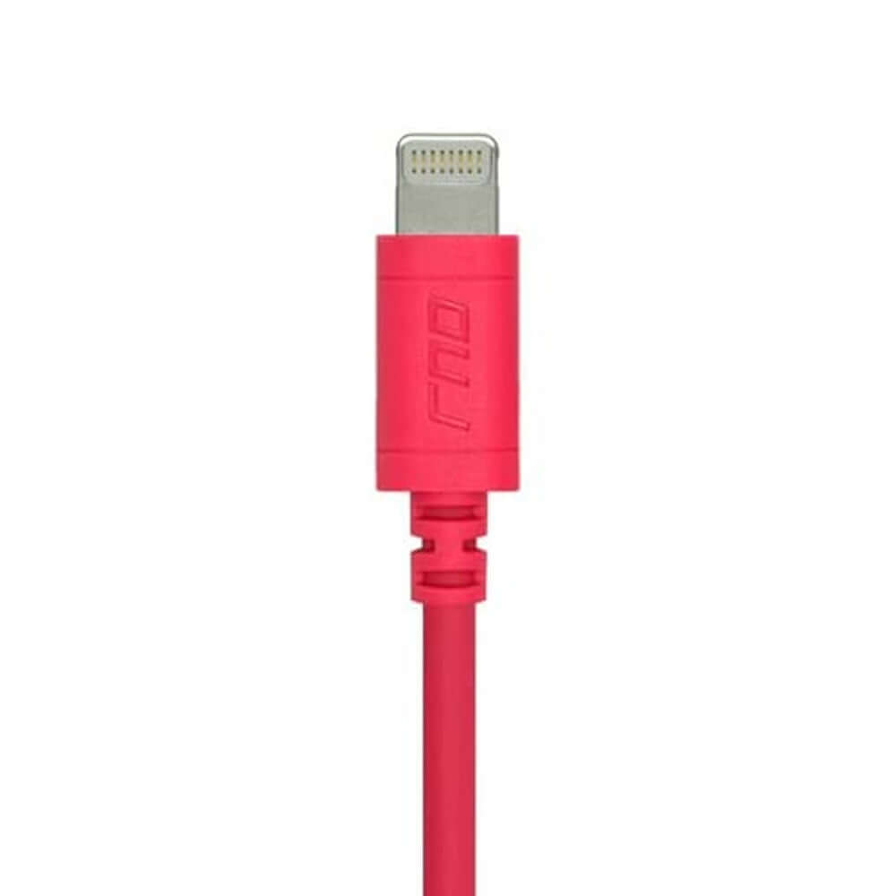 Red Apple-certified Lightning cable to USB for iPhones, iPads, and AirPods by RND Power Solutions, with durable design.